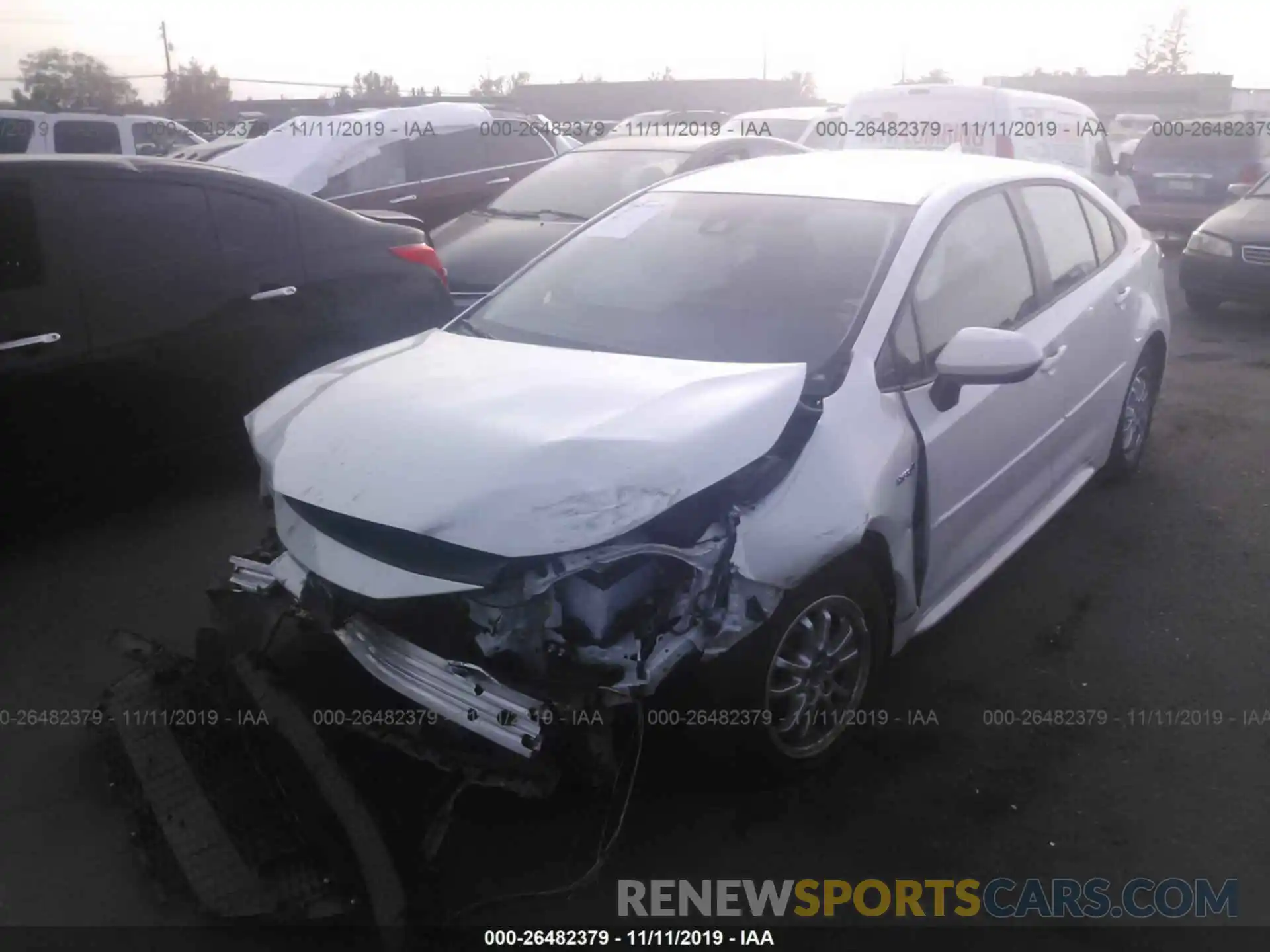 2 Photograph of a damaged car JTDEBRBE7LJ001691 TOYOTA COROLLA 2020