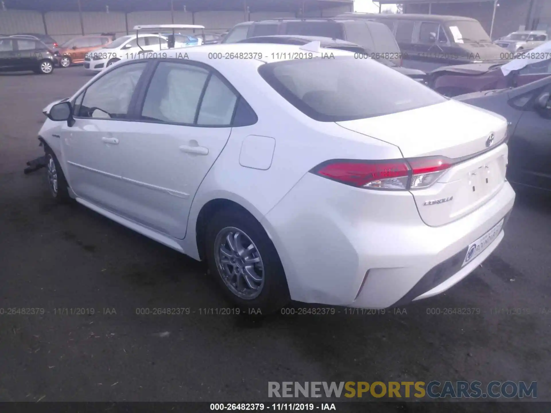 3 Photograph of a damaged car JTDEBRBE7LJ001691 TOYOTA COROLLA 2020