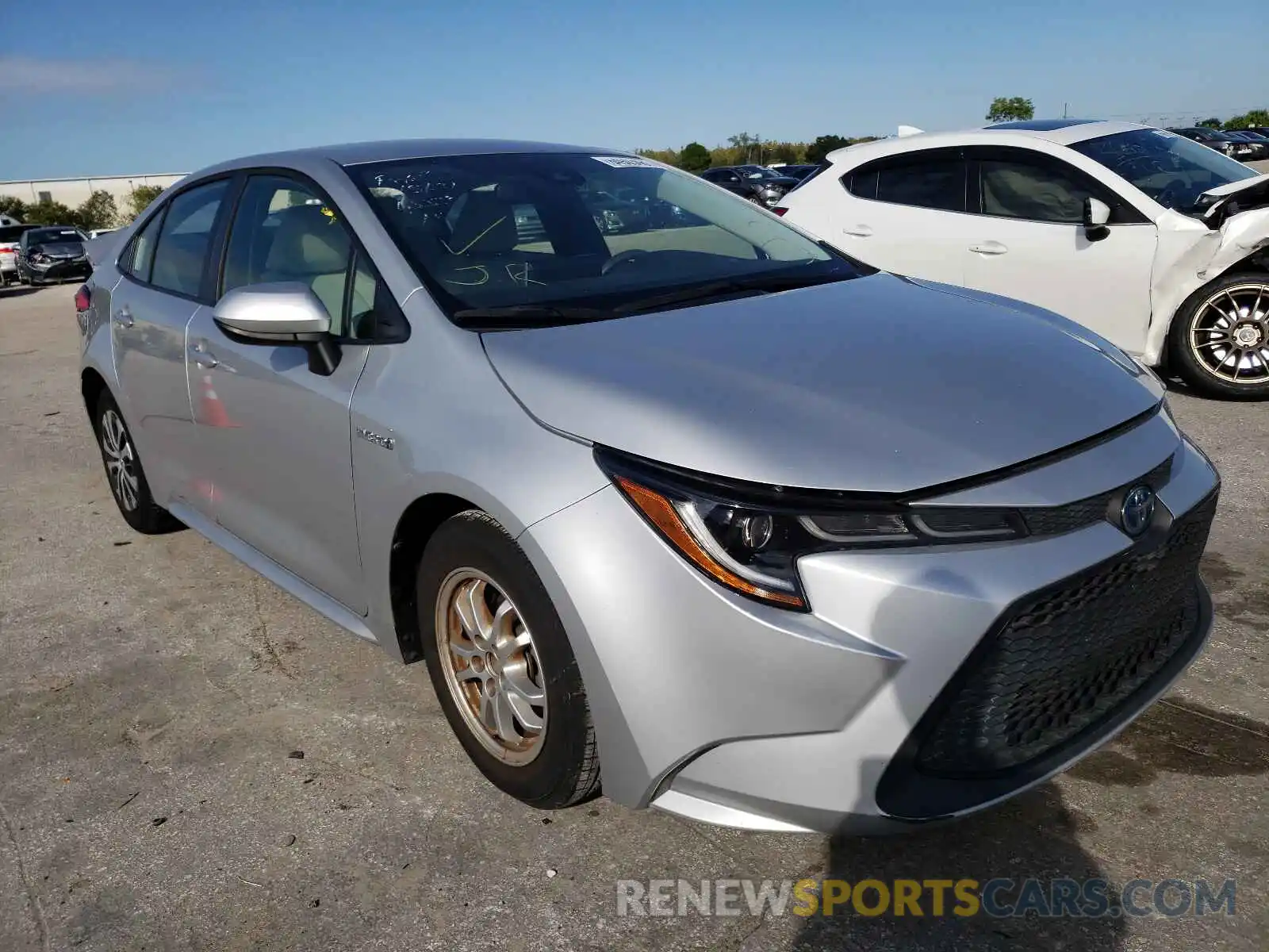 1 Photograph of a damaged car JTDEBRBE7LJ002257 TOYOTA COROLLA 2020