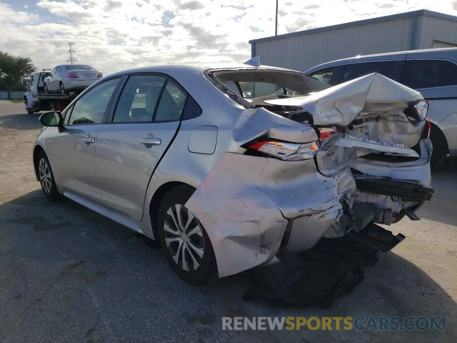 3 Photograph of a damaged car JTDEBRBE7LJ002257 TOYOTA COROLLA 2020