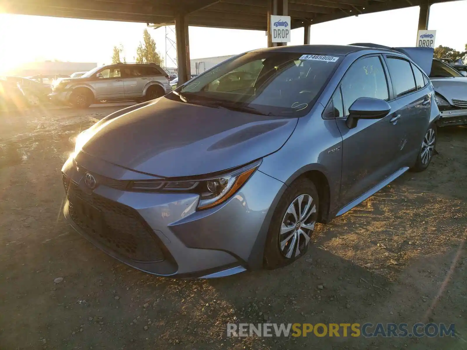 2 Photograph of a damaged car JTDEBRBE7LJ002324 TOYOTA COROLLA 2020