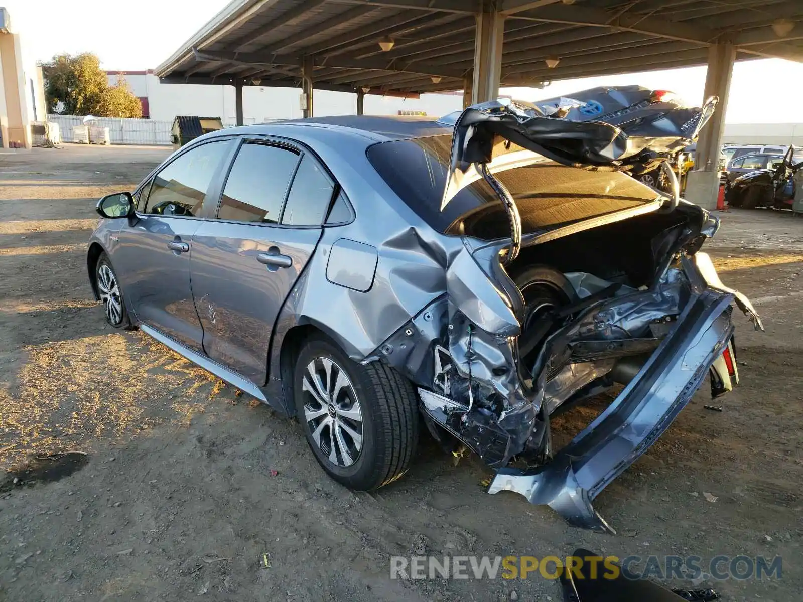 3 Photograph of a damaged car JTDEBRBE7LJ002324 TOYOTA COROLLA 2020