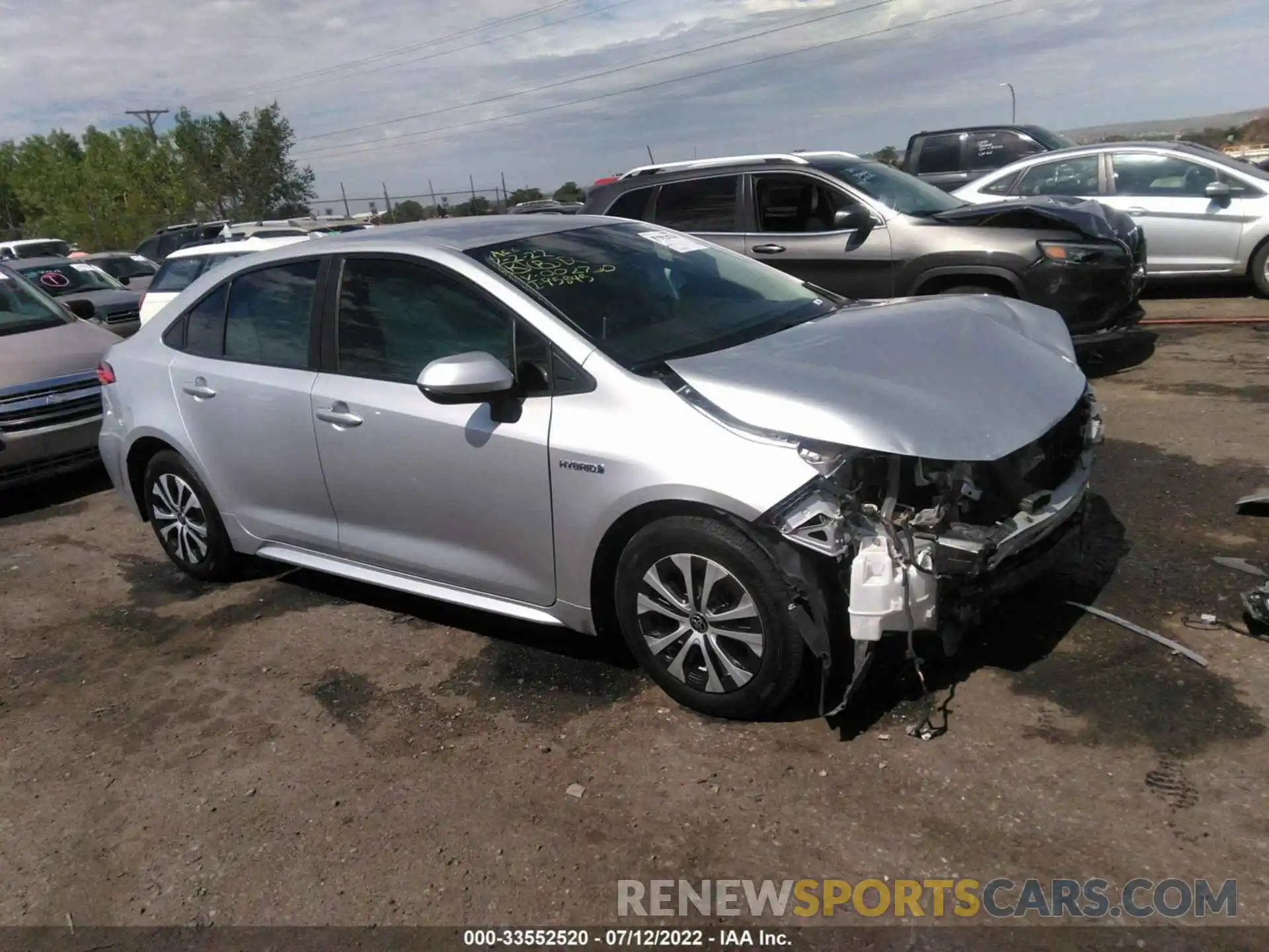 1 Photograph of a damaged car JTDEBRBE7LJ002730 TOYOTA COROLLA 2020