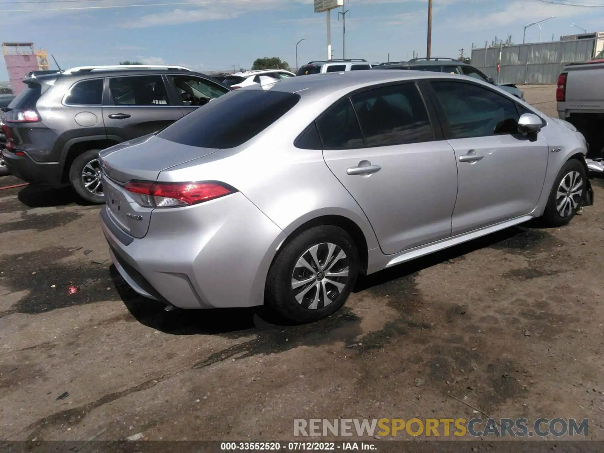 4 Photograph of a damaged car JTDEBRBE7LJ002730 TOYOTA COROLLA 2020