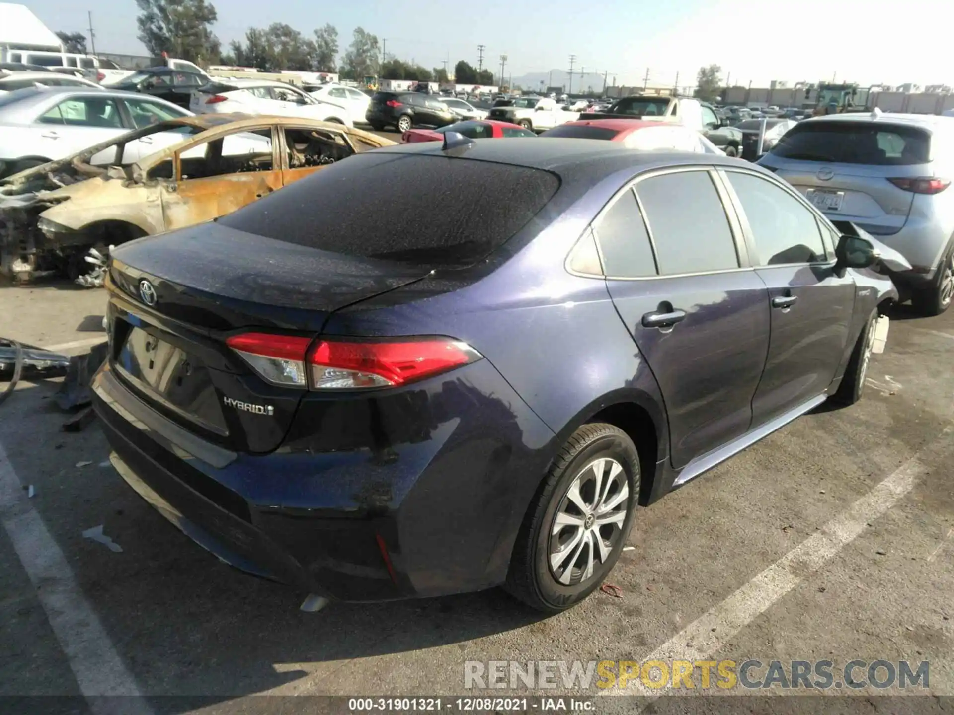 4 Photograph of a damaged car JTDEBRBE7LJ002968 TOYOTA COROLLA 2020