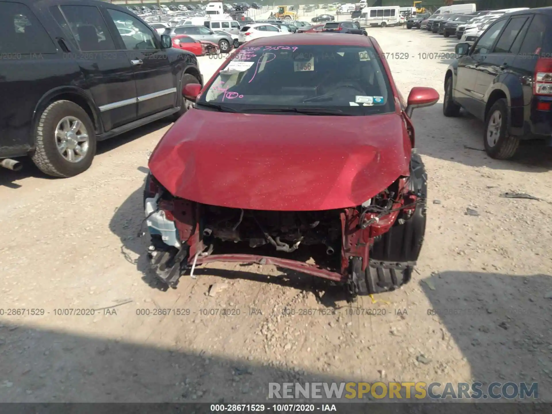 6 Photograph of a damaged car JTDEBRBE7LJ003070 TOYOTA COROLLA 2020