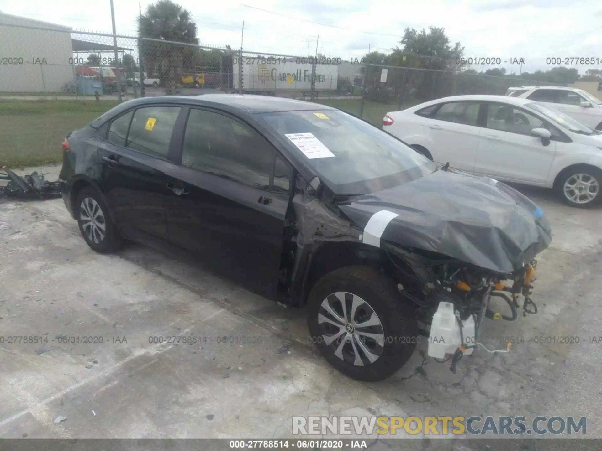 1 Photograph of a damaged car JTDEBRBE7LJ003232 TOYOTA COROLLA 2020