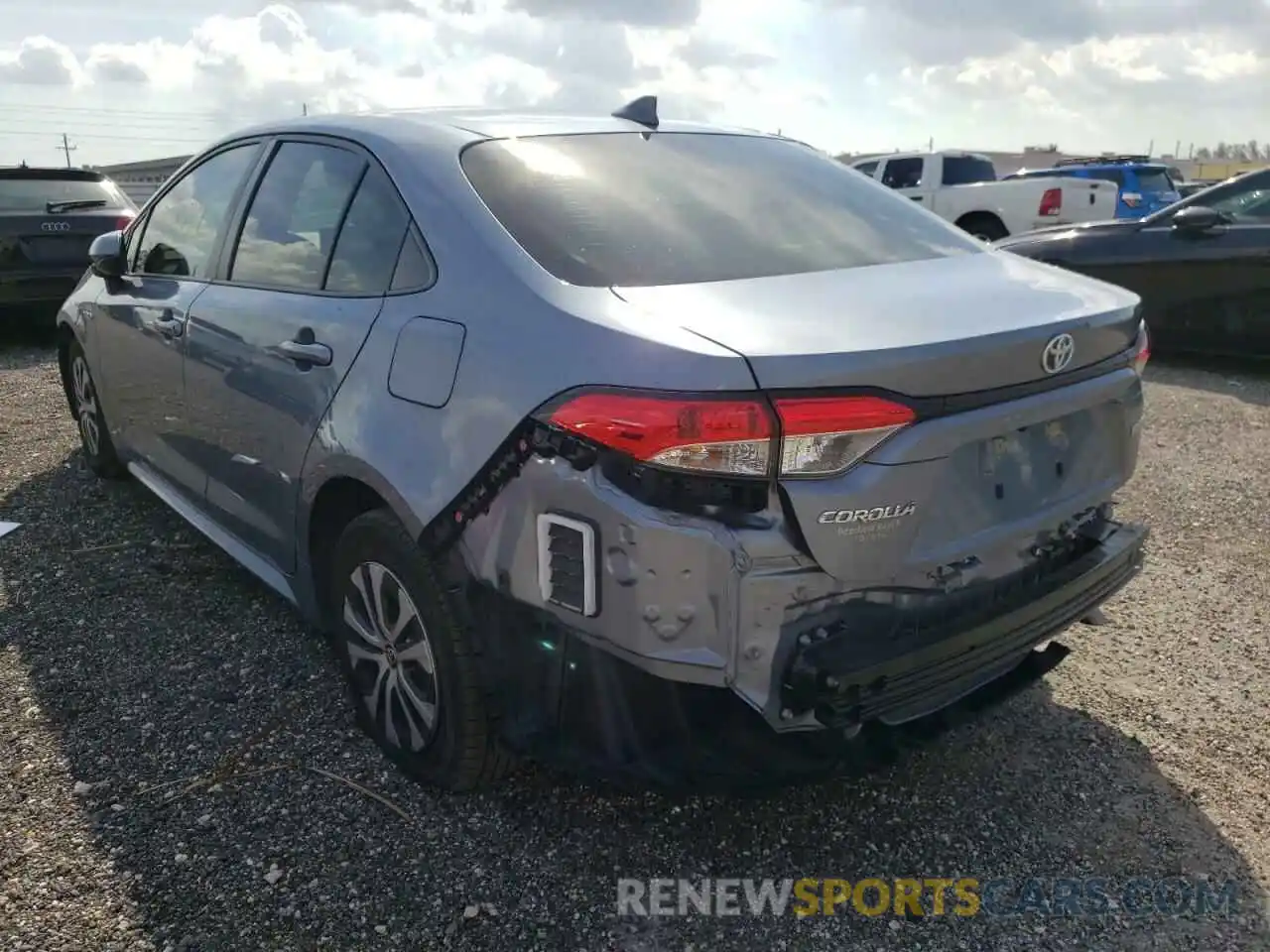 3 Photograph of a damaged car JTDEBRBE7LJ003540 TOYOTA COROLLA 2020