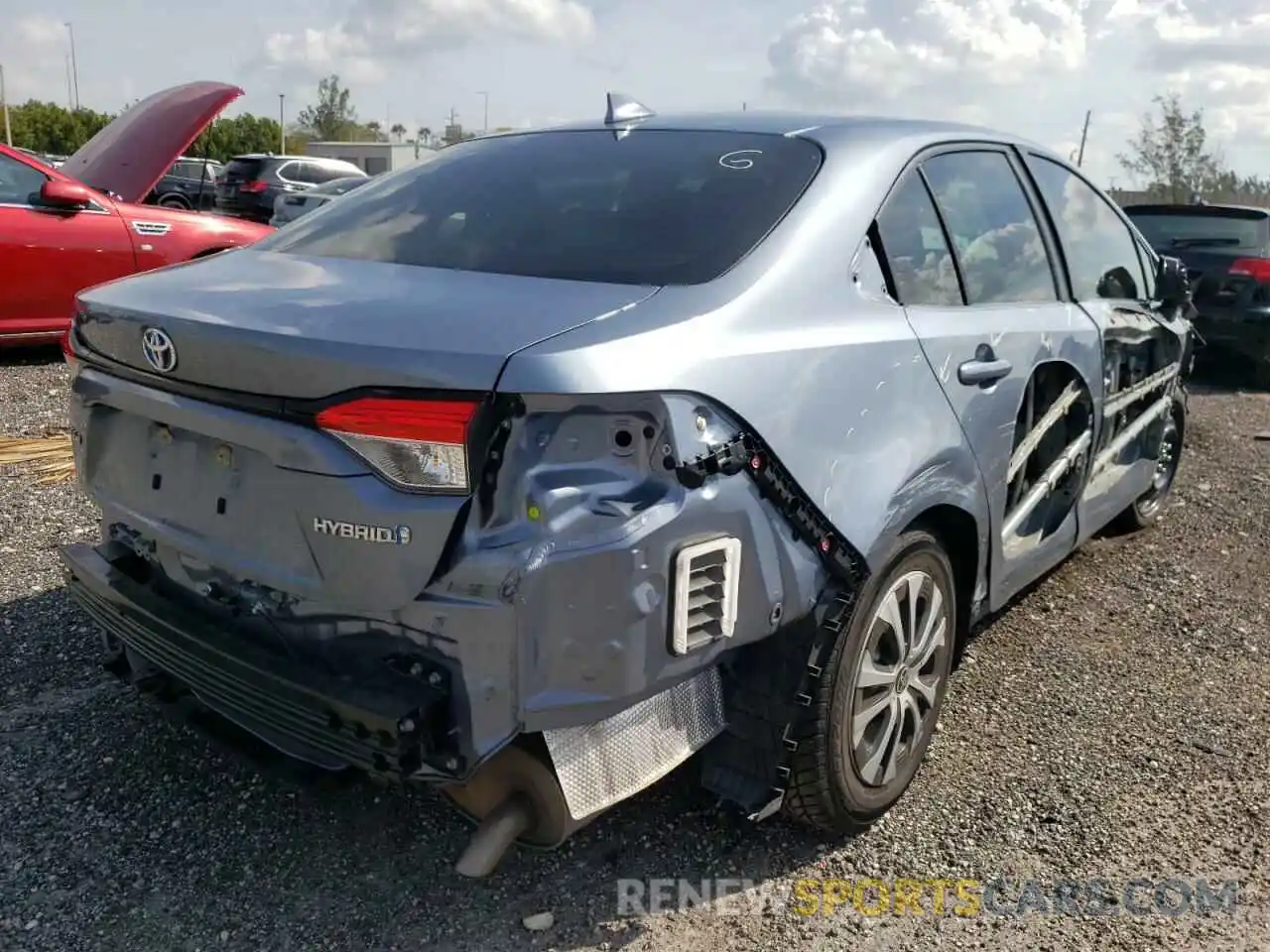 4 Photograph of a damaged car JTDEBRBE7LJ003540 TOYOTA COROLLA 2020