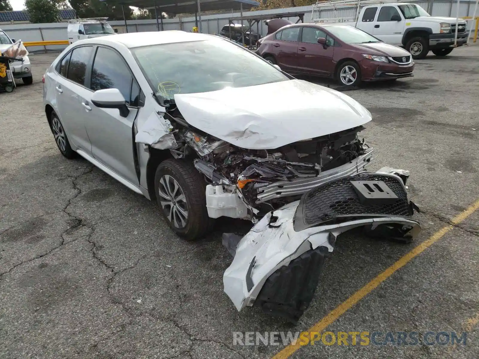 1 Photograph of a damaged car JTDEBRBE7LJ003568 TOYOTA COROLLA 2020