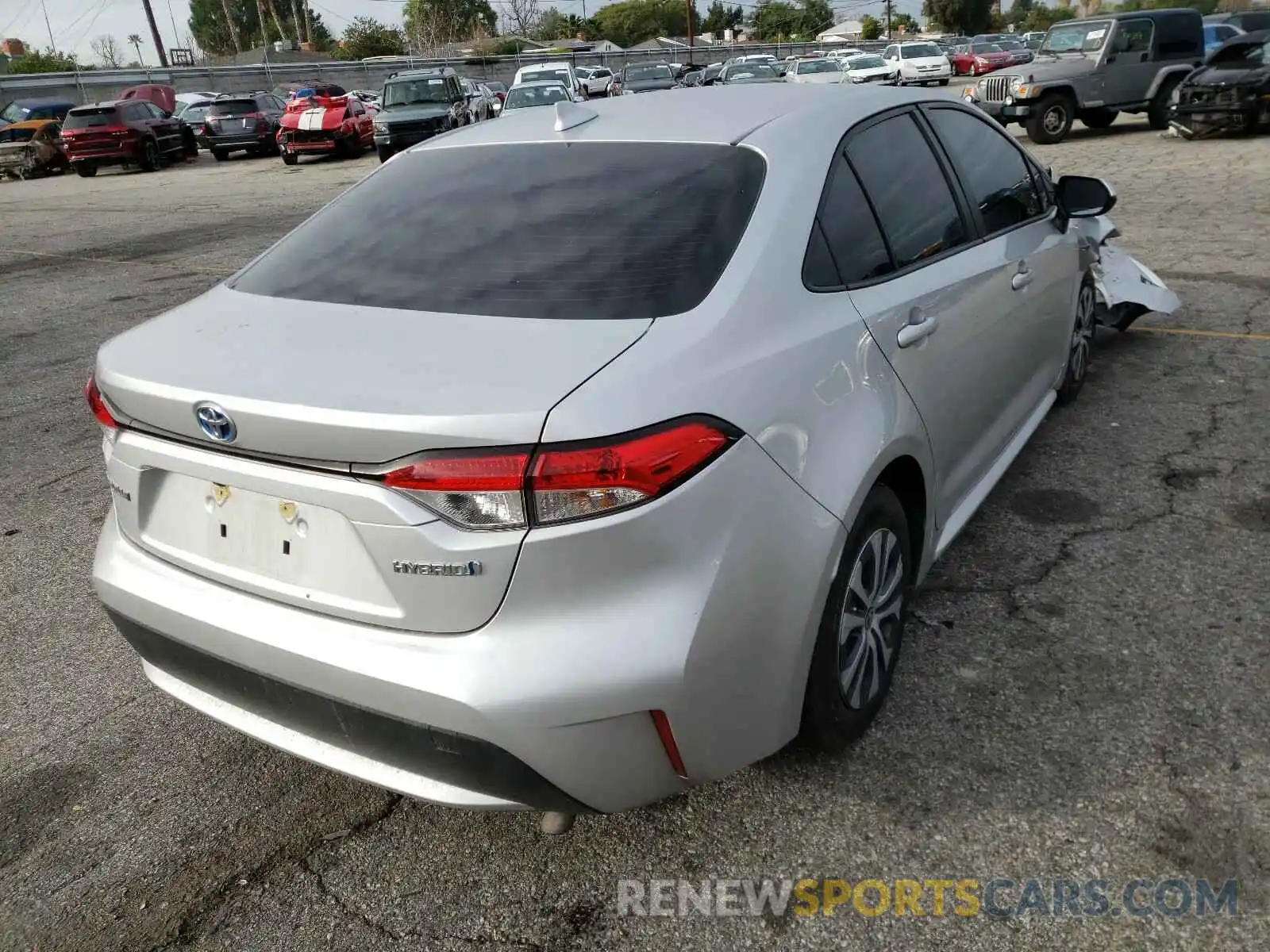 4 Photograph of a damaged car JTDEBRBE7LJ003568 TOYOTA COROLLA 2020