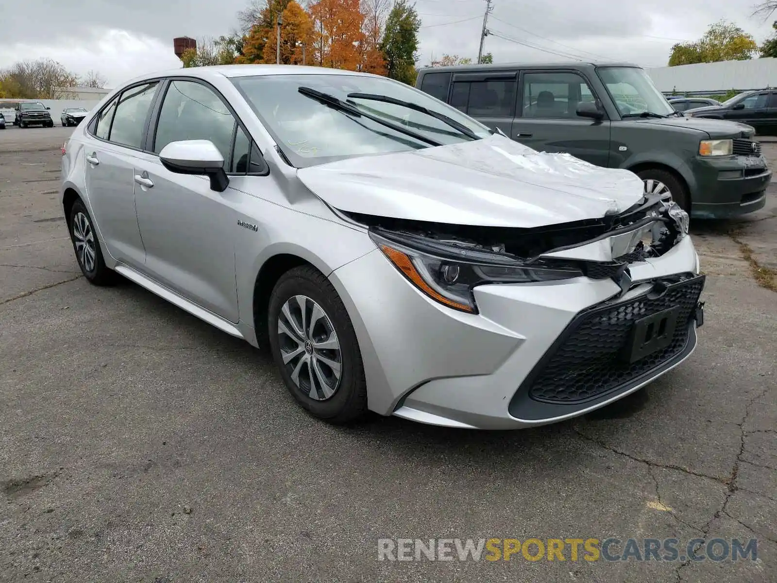 1 Photograph of a damaged car JTDEBRBE7LJ003716 TOYOTA COROLLA 2020