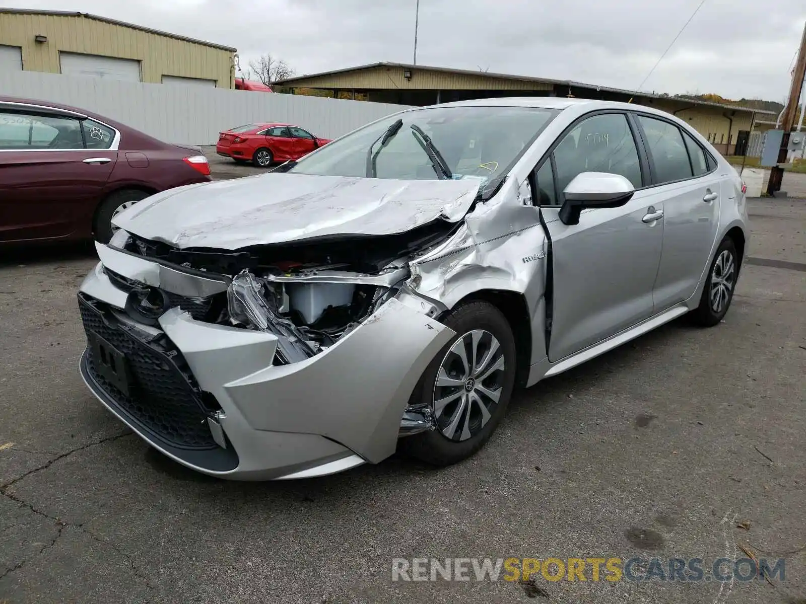 2 Photograph of a damaged car JTDEBRBE7LJ003716 TOYOTA COROLLA 2020