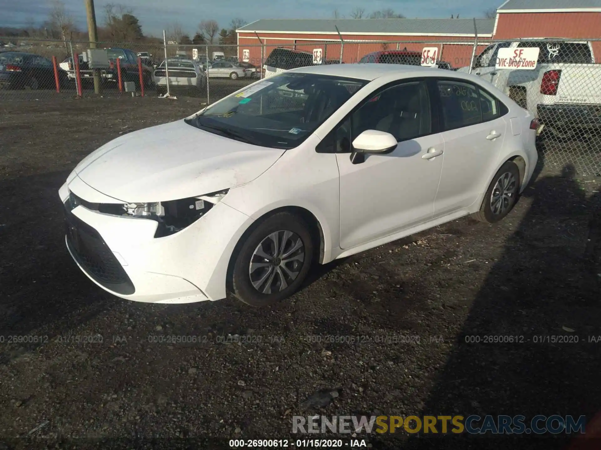 2 Photograph of a damaged car JTDEBRBE7LJ004042 TOYOTA COROLLA 2020