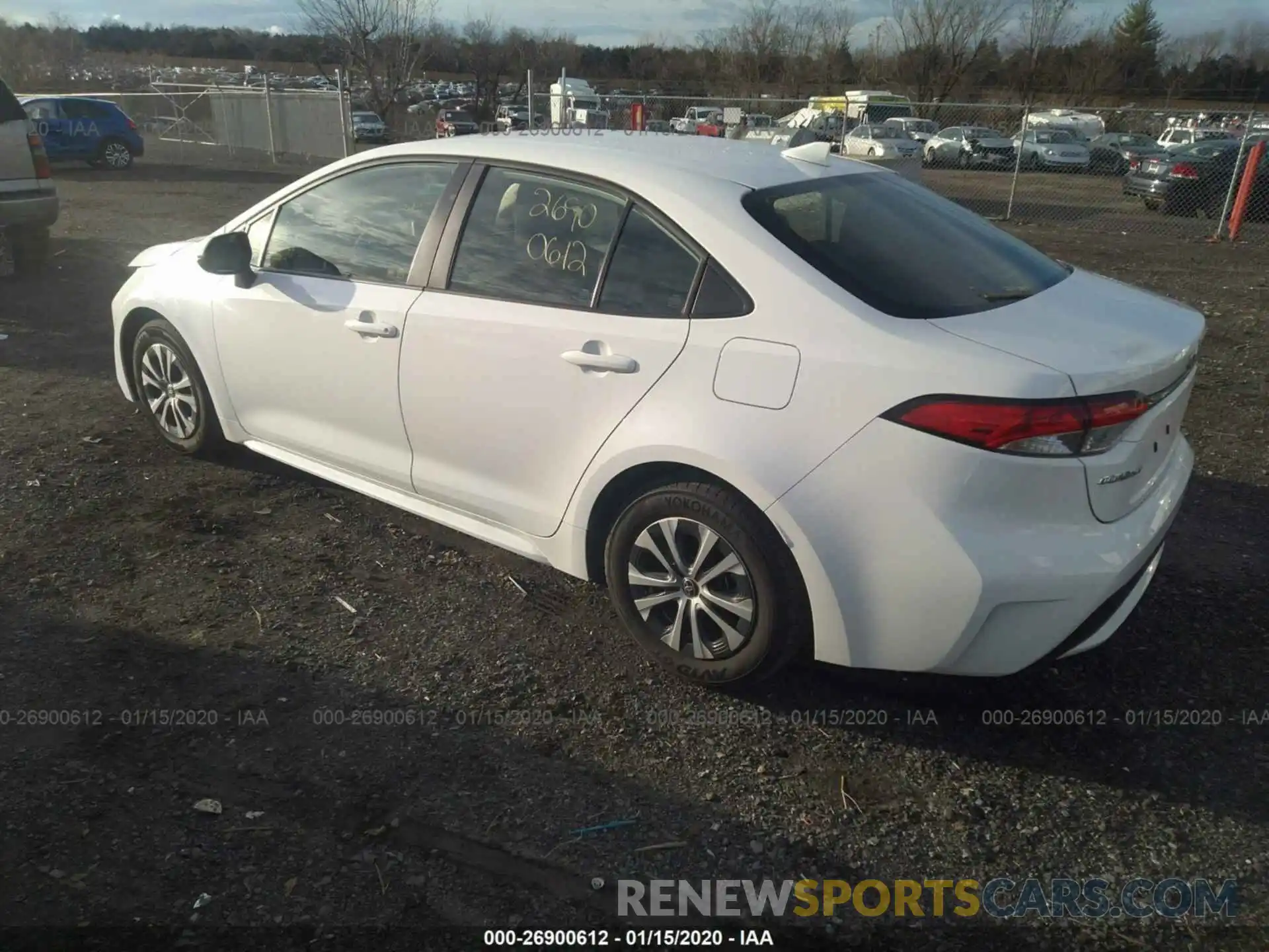 3 Photograph of a damaged car JTDEBRBE7LJ004042 TOYOTA COROLLA 2020