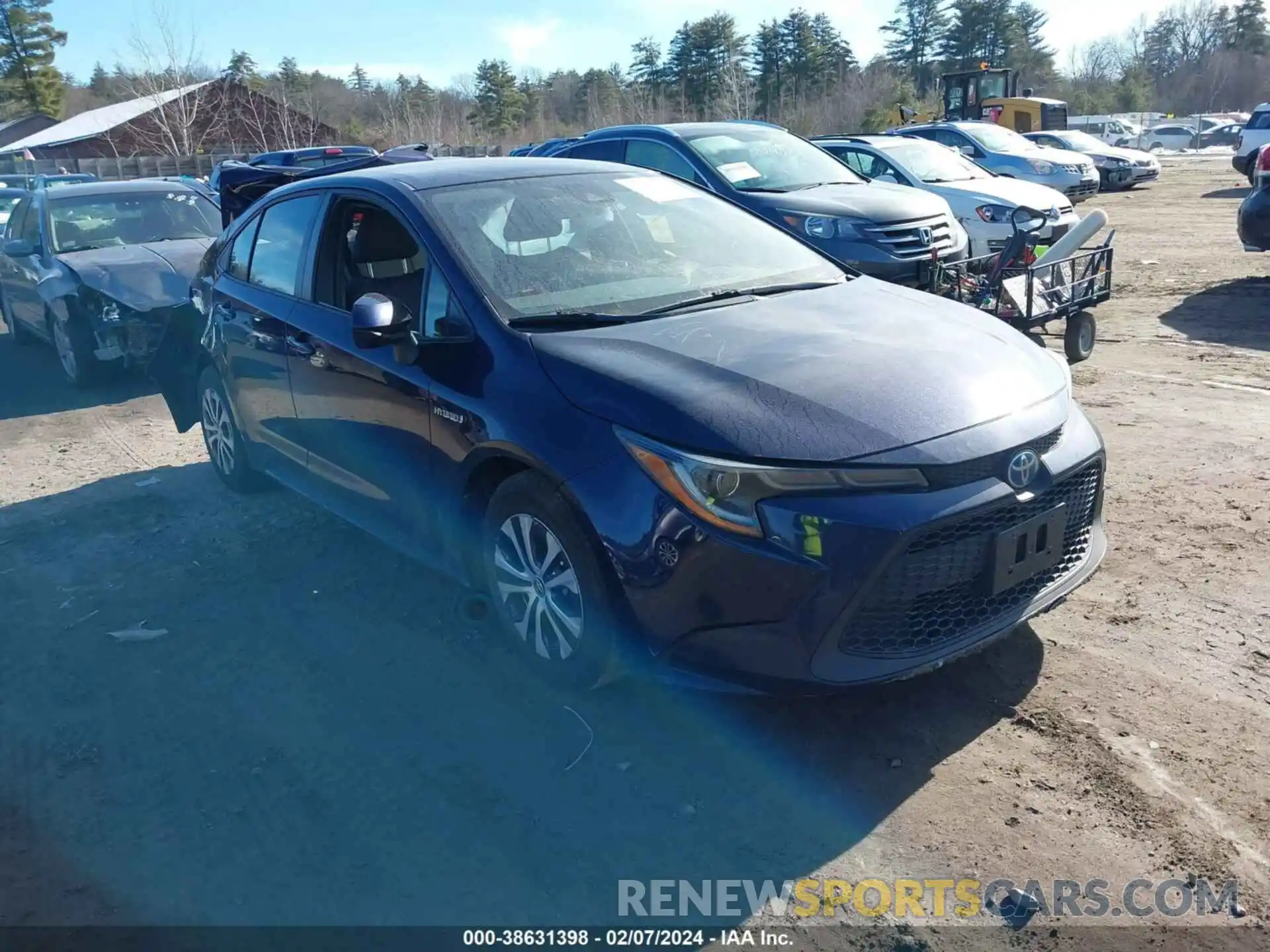 1 Photograph of a damaged car JTDEBRBE7LJ005028 TOYOTA COROLLA 2020