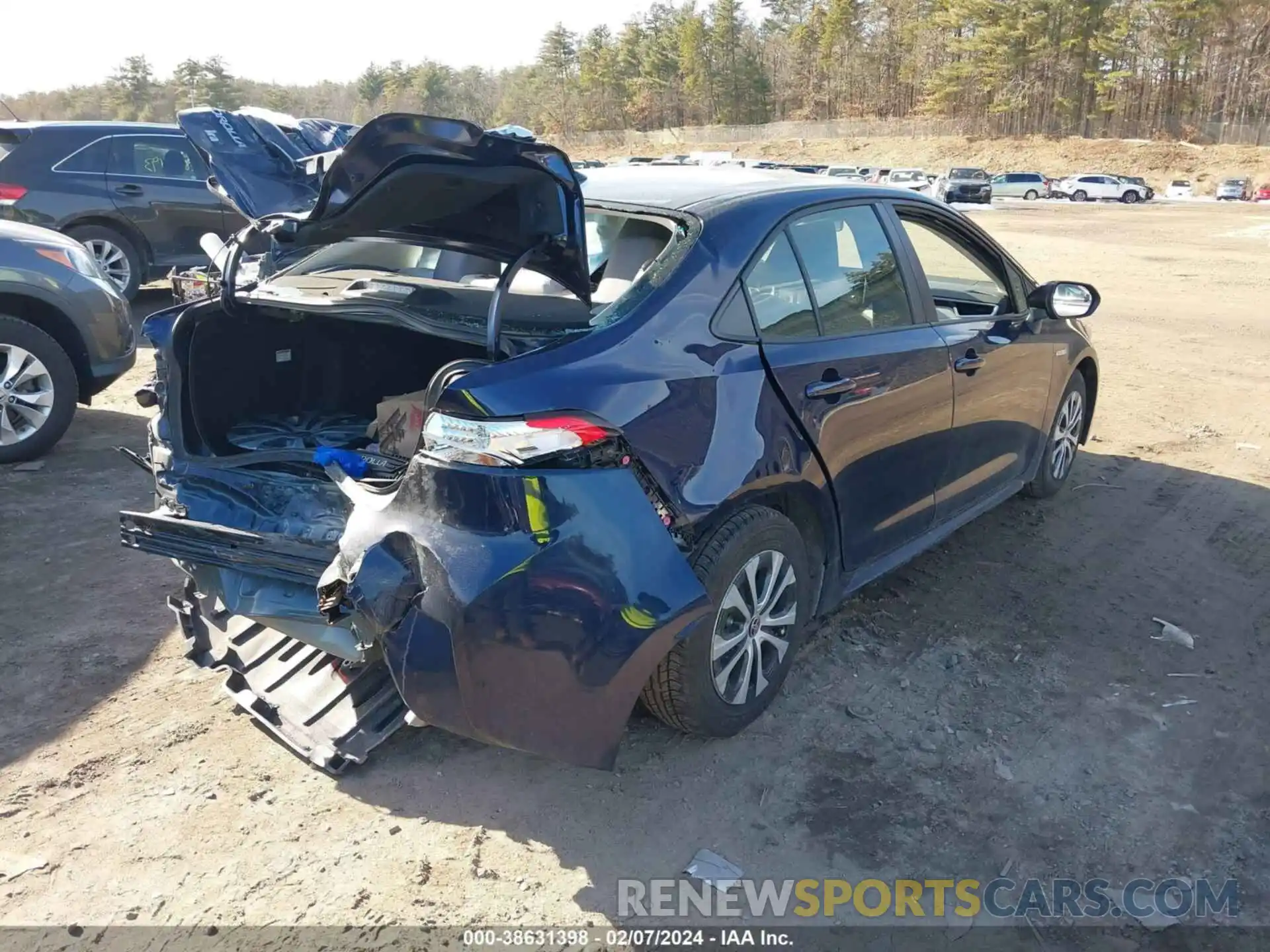 4 Photograph of a damaged car JTDEBRBE7LJ005028 TOYOTA COROLLA 2020