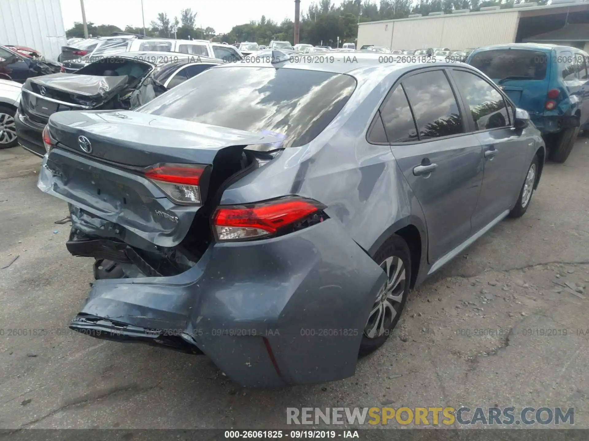 4 Photograph of a damaged car JTDEBRBE7LJ005370 TOYOTA COROLLA 2020