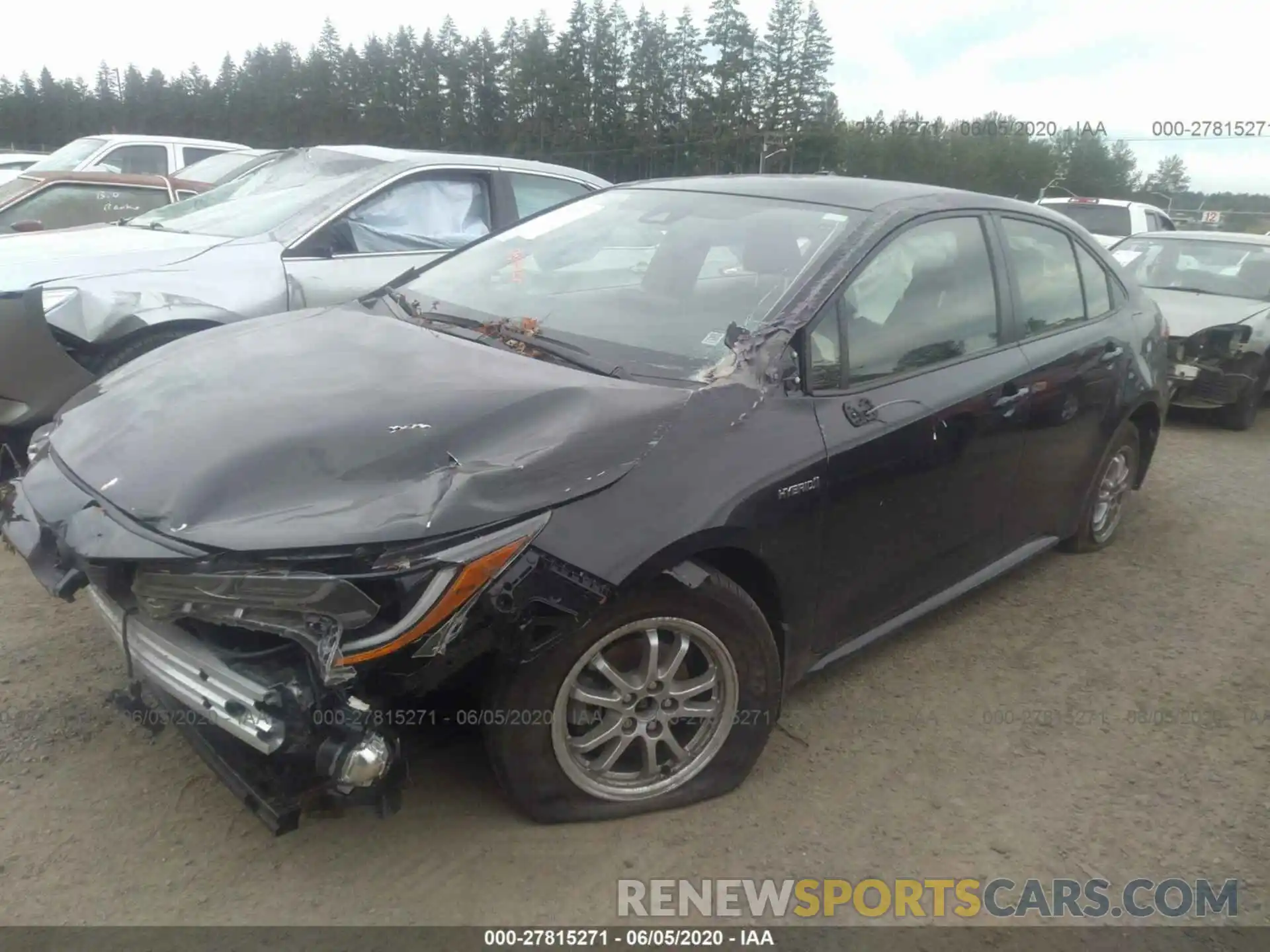 2 Photograph of a damaged car JTDEBRBE7LJ005885 TOYOTA COROLLA 2020