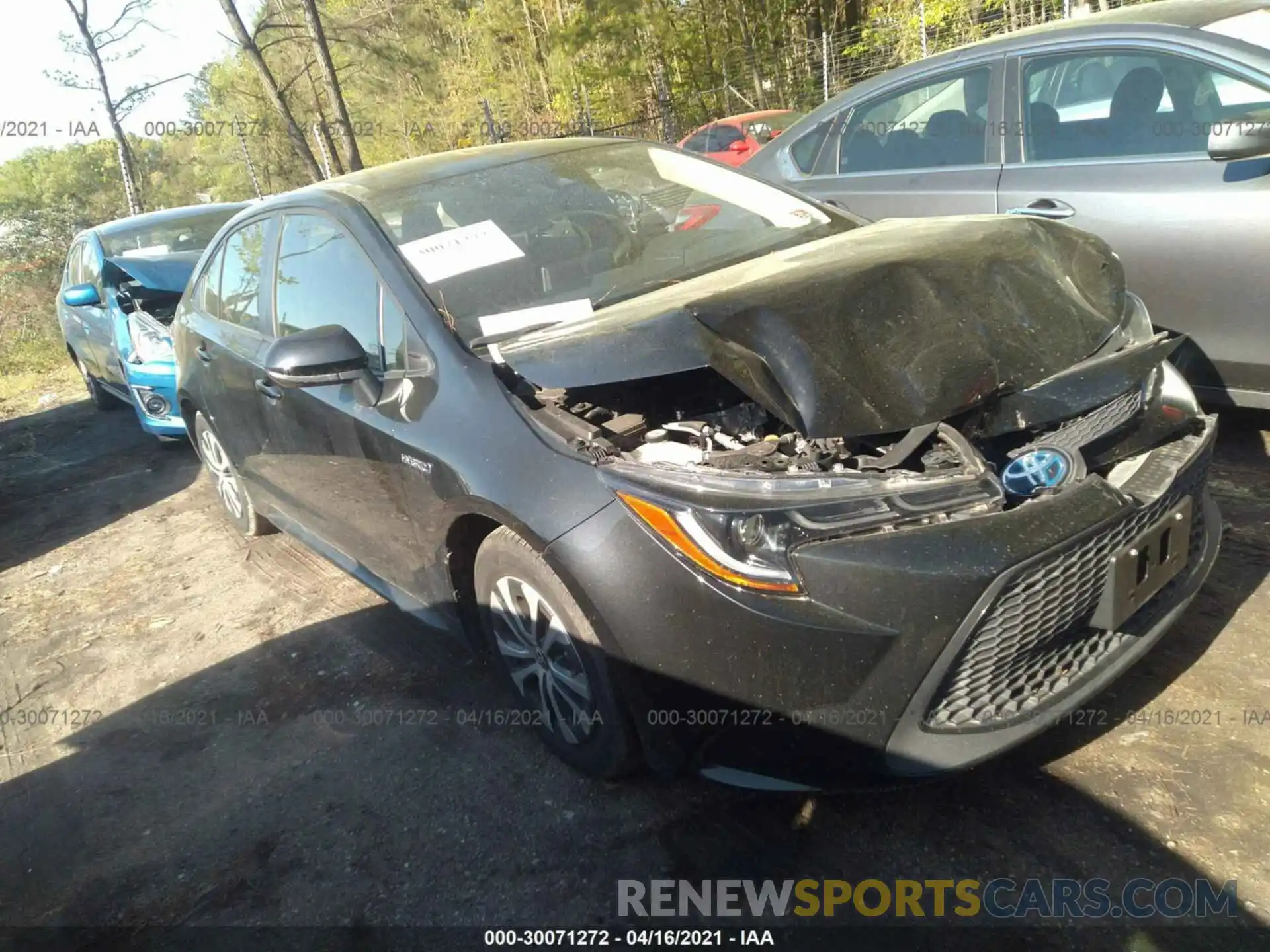 1 Photograph of a damaged car JTDEBRBE7LJ006373 TOYOTA COROLLA 2020