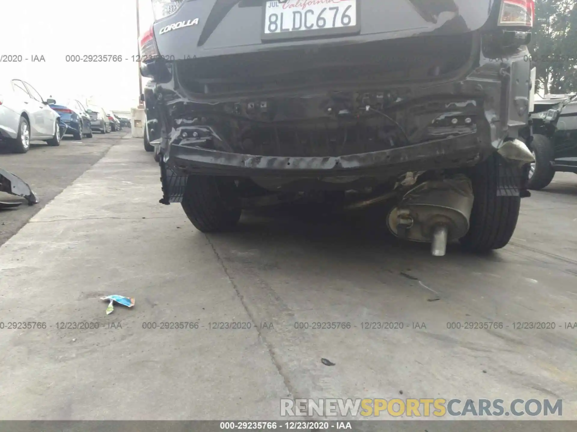 6 Фотография поврежденного автомобиля JTDEBRBE7LJ006910 TOYOTA COROLLA 2020