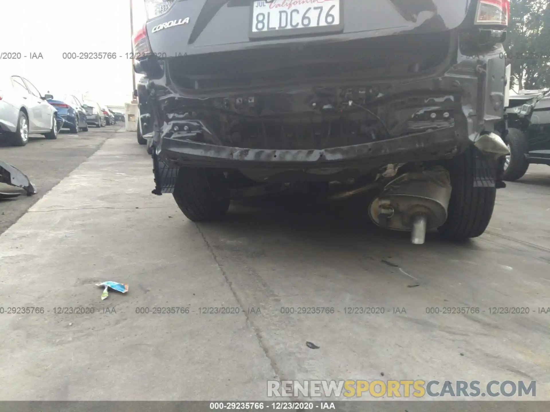 6 Photograph of a damaged car JTDEBRBE7LJ006910 TOYOTA COROLLA 2020