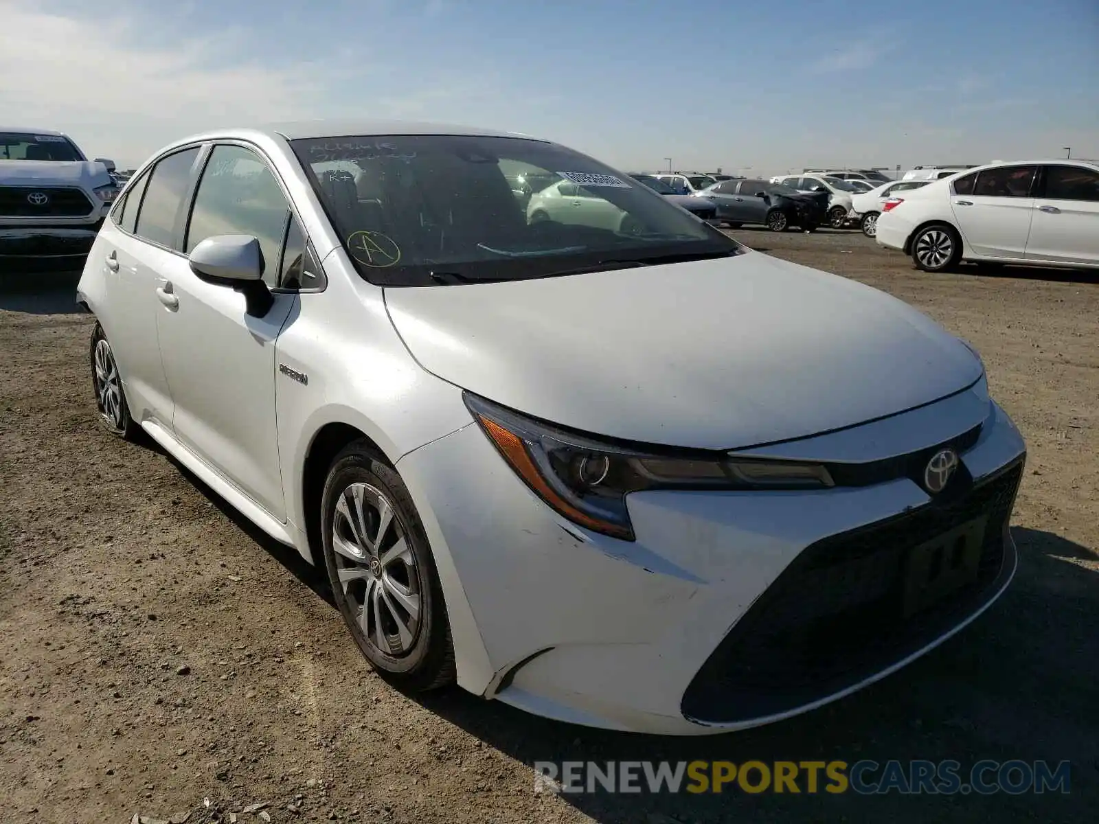 1 Photograph of a damaged car JTDEBRBE7LJ007751 TOYOTA COROLLA 2020