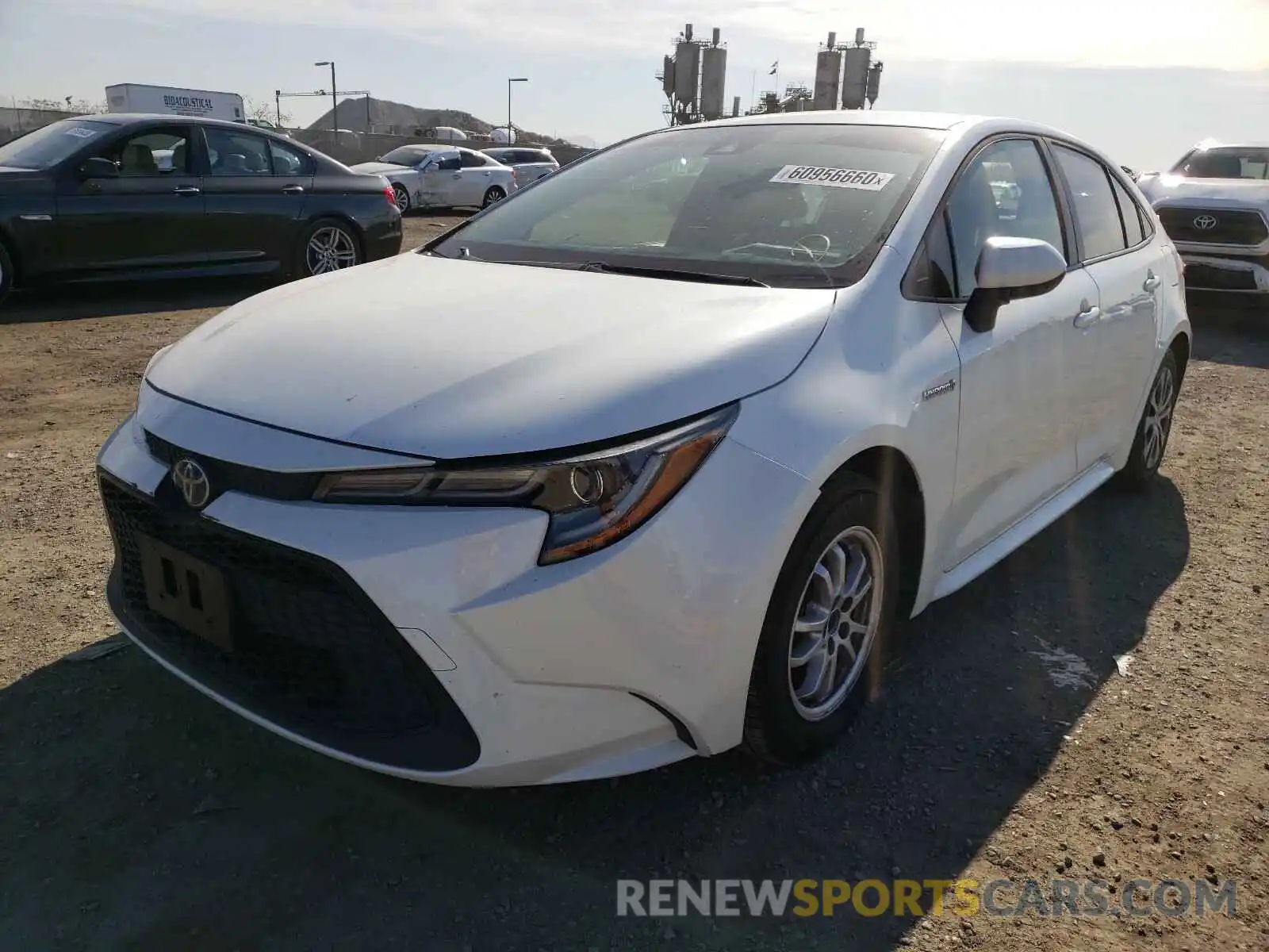 2 Photograph of a damaged car JTDEBRBE7LJ007751 TOYOTA COROLLA 2020