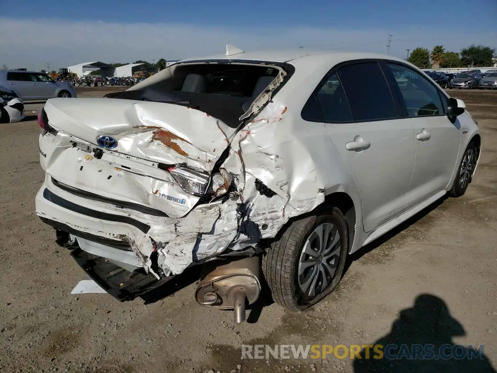 4 Photograph of a damaged car JTDEBRBE7LJ007751 TOYOTA COROLLA 2020