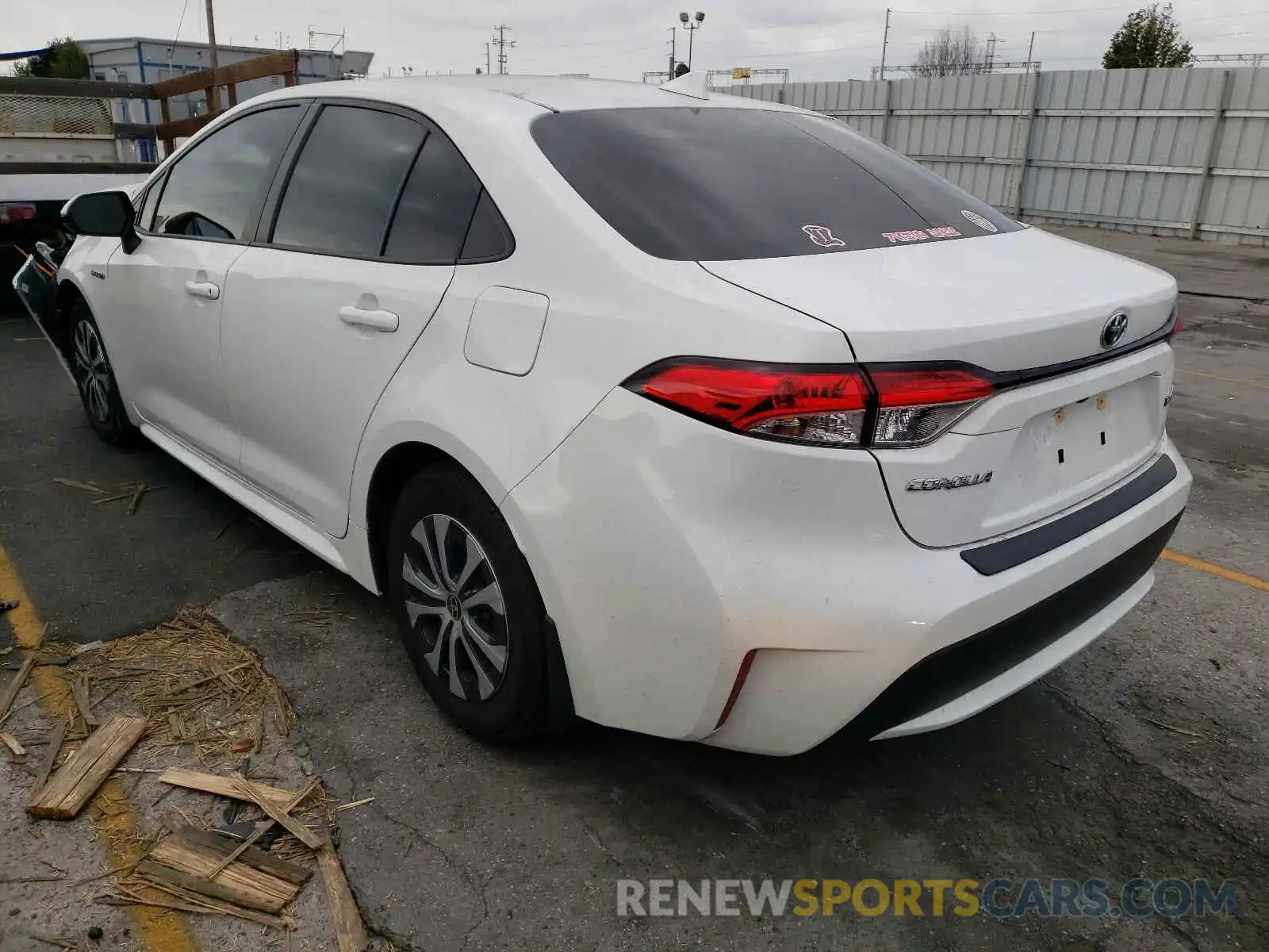 3 Photograph of a damaged car JTDEBRBE7LJ009385 TOYOTA COROLLA 2020