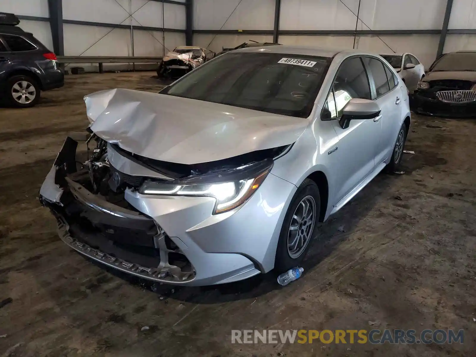 2 Photograph of a damaged car JTDEBRBE7LJ009516 TOYOTA COROLLA 2020