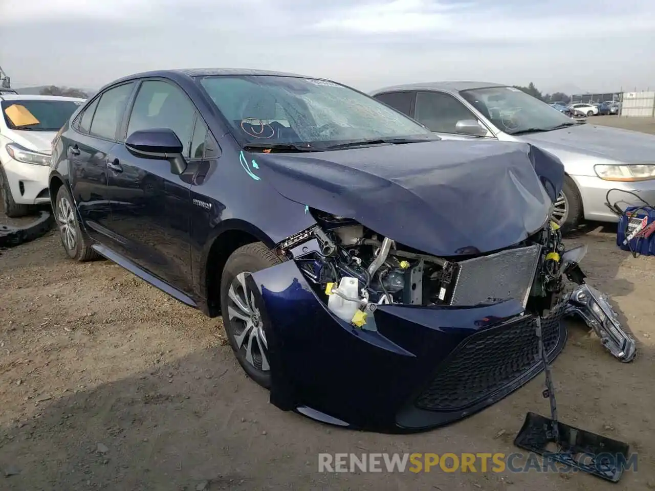 1 Photograph of a damaged car JTDEBRBE7LJ009712 TOYOTA COROLLA 2020