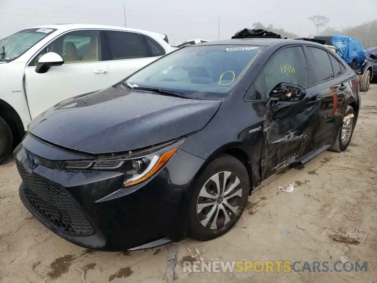 2 Photograph of a damaged car JTDEBRBE7LJ010634 TOYOTA COROLLA 2020