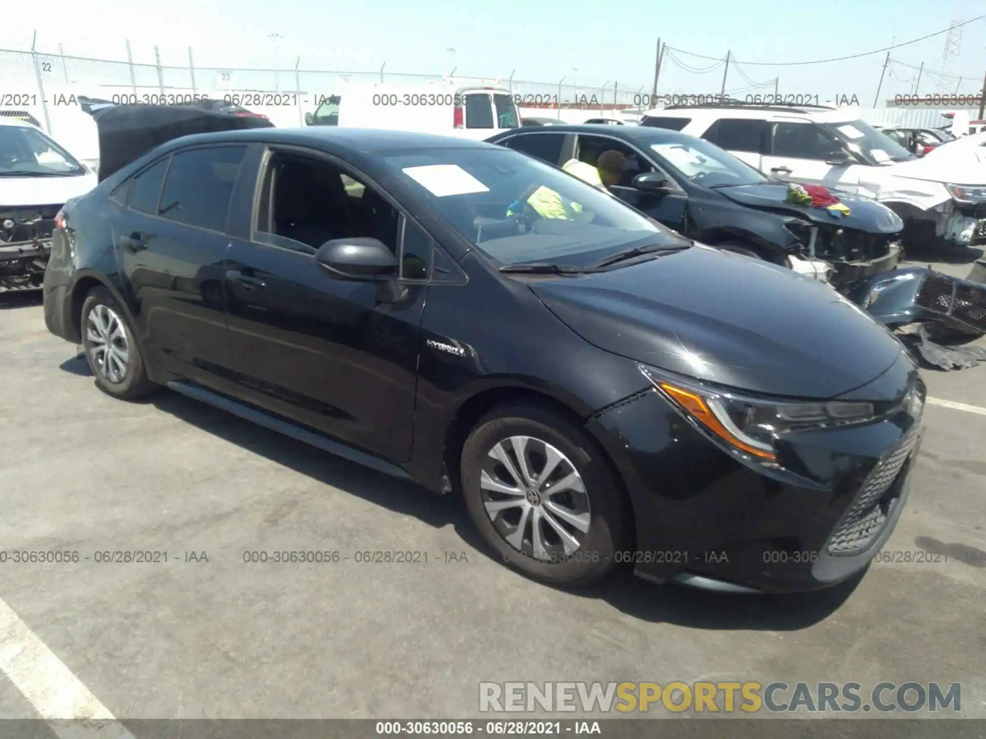 1 Photograph of a damaged car JTDEBRBE7LJ011816 TOYOTA COROLLA 2020