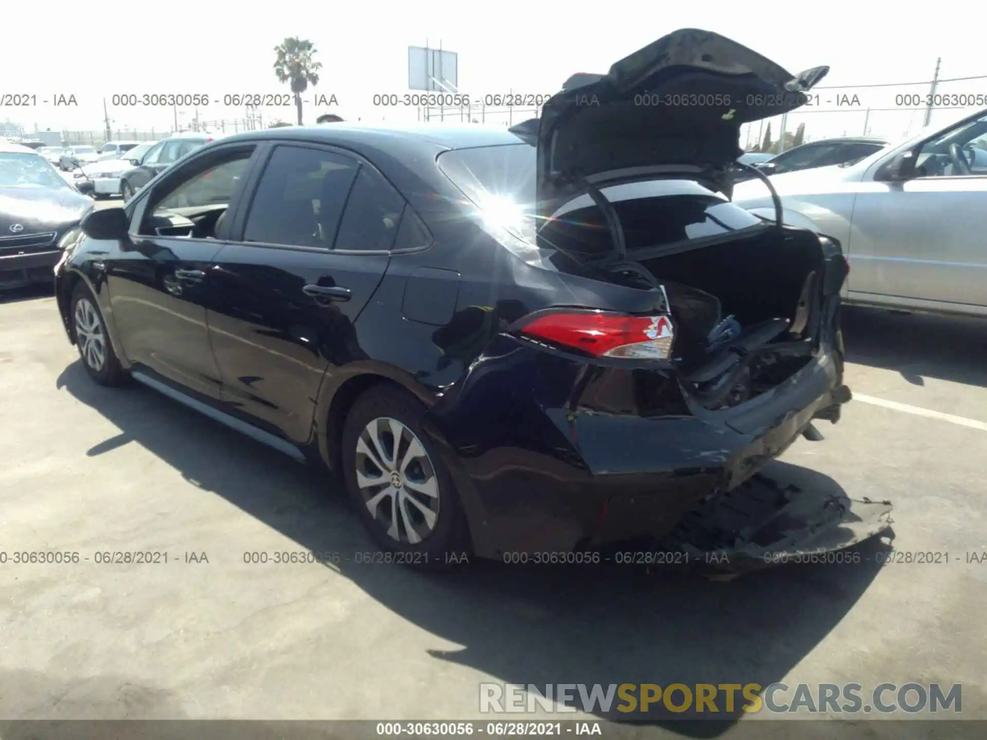 3 Photograph of a damaged car JTDEBRBE7LJ011816 TOYOTA COROLLA 2020