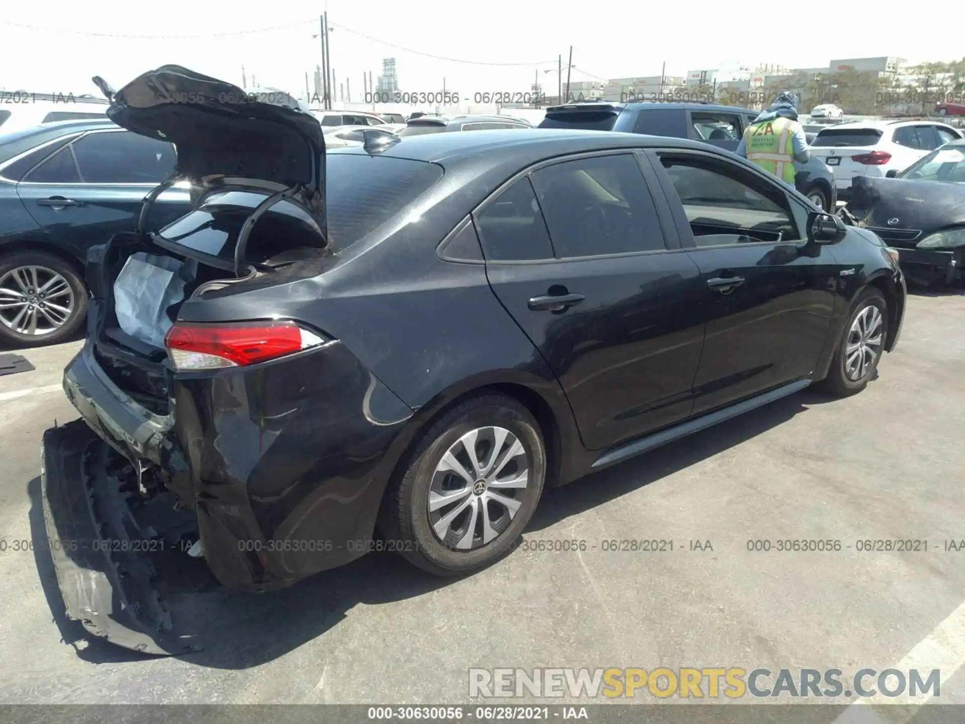 4 Photograph of a damaged car JTDEBRBE7LJ011816 TOYOTA COROLLA 2020