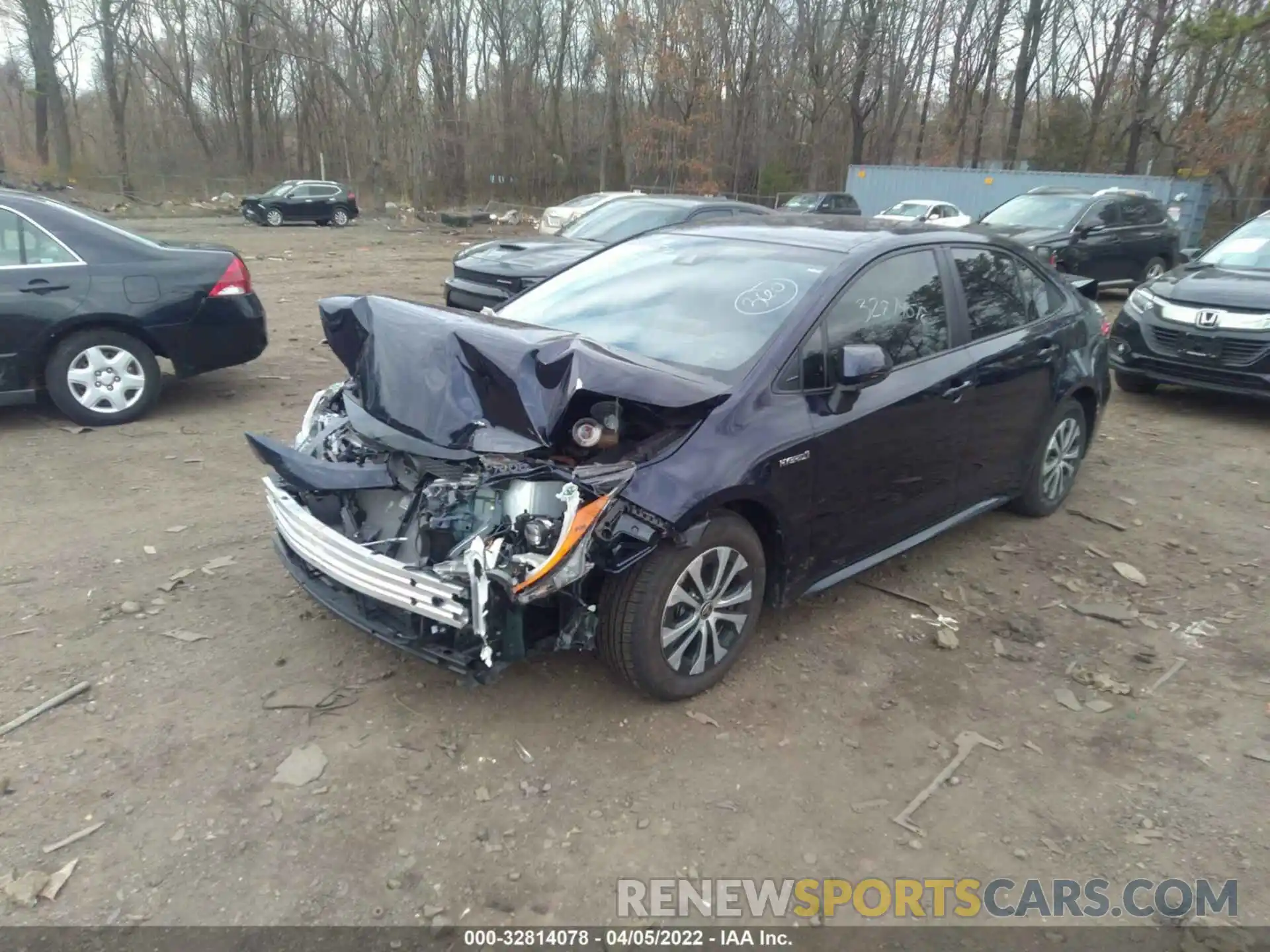 2 Photograph of a damaged car JTDEBRBE7LJ012531 TOYOTA COROLLA 2020