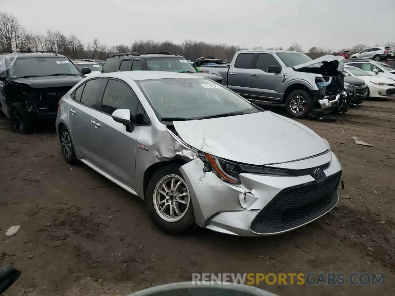 1 Photograph of a damaged car JTDEBRBE7LJ012593 TOYOTA COROLLA 2020