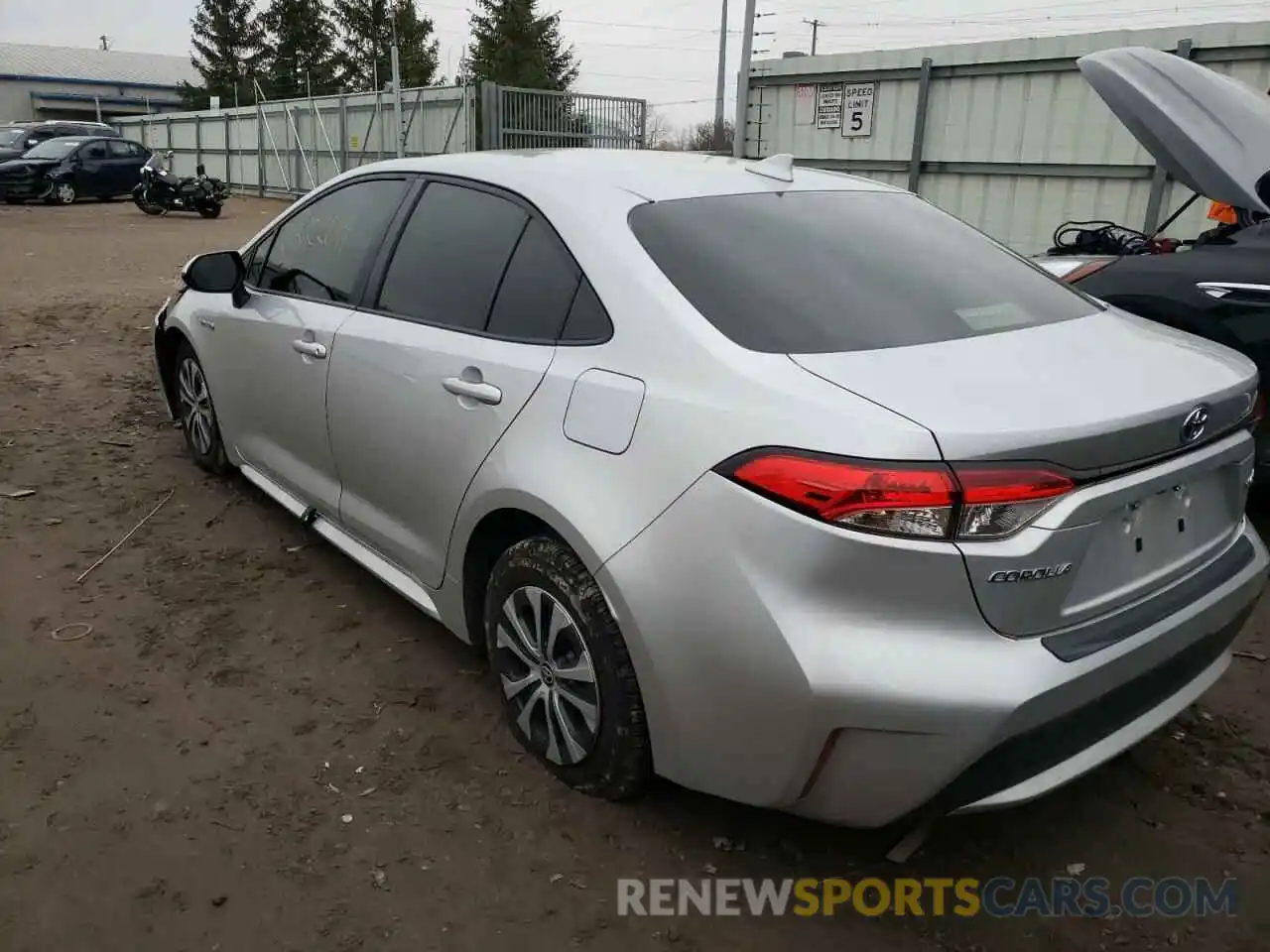 3 Photograph of a damaged car JTDEBRBE7LJ012593 TOYOTA COROLLA 2020