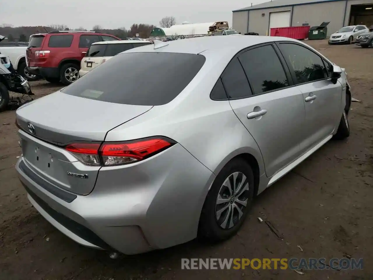 4 Photograph of a damaged car JTDEBRBE7LJ012593 TOYOTA COROLLA 2020