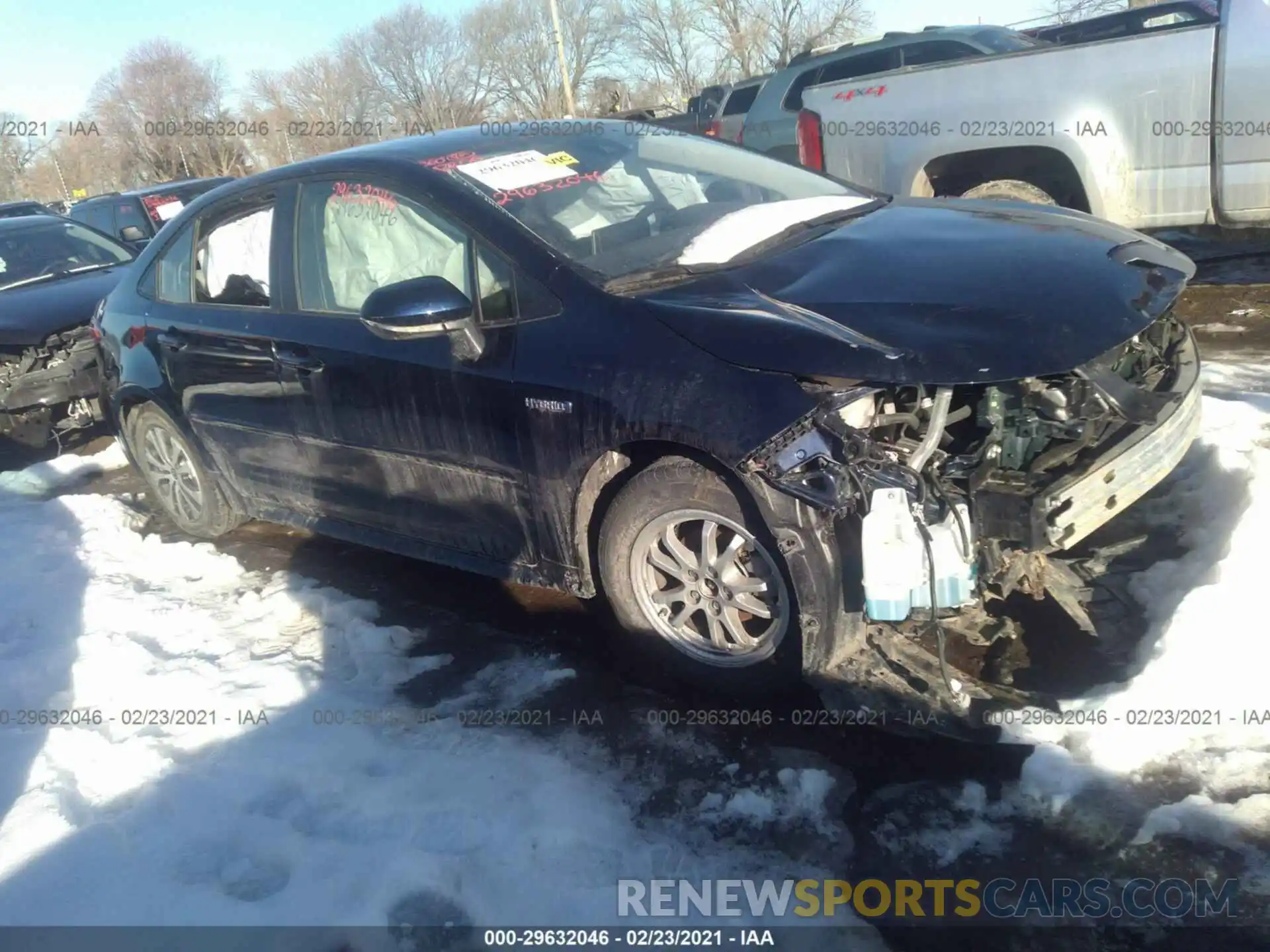 1 Photograph of a damaged car JTDEBRBE7LJ013100 TOYOTA COROLLA 2020