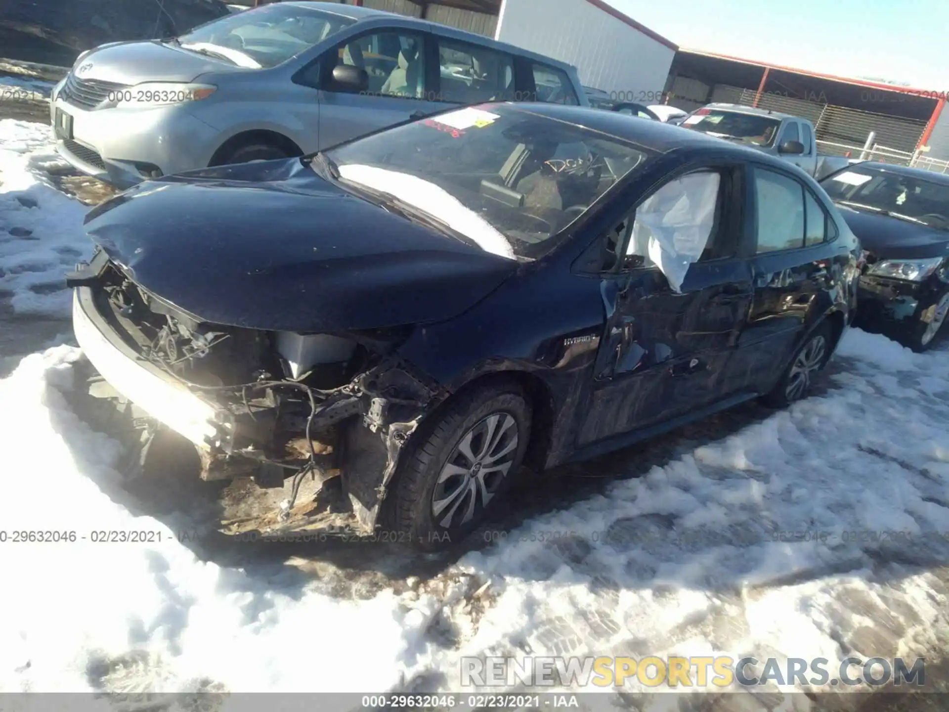 2 Photograph of a damaged car JTDEBRBE7LJ013100 TOYOTA COROLLA 2020