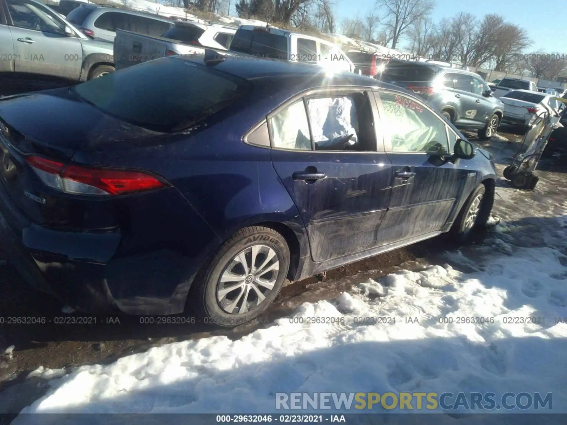 4 Photograph of a damaged car JTDEBRBE7LJ013100 TOYOTA COROLLA 2020