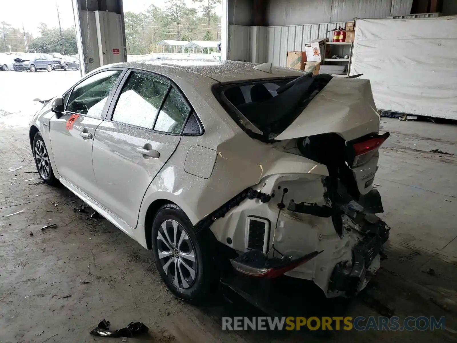 3 Photograph of a damaged car JTDEBRBE7LJ016272 TOYOTA COROLLA 2020