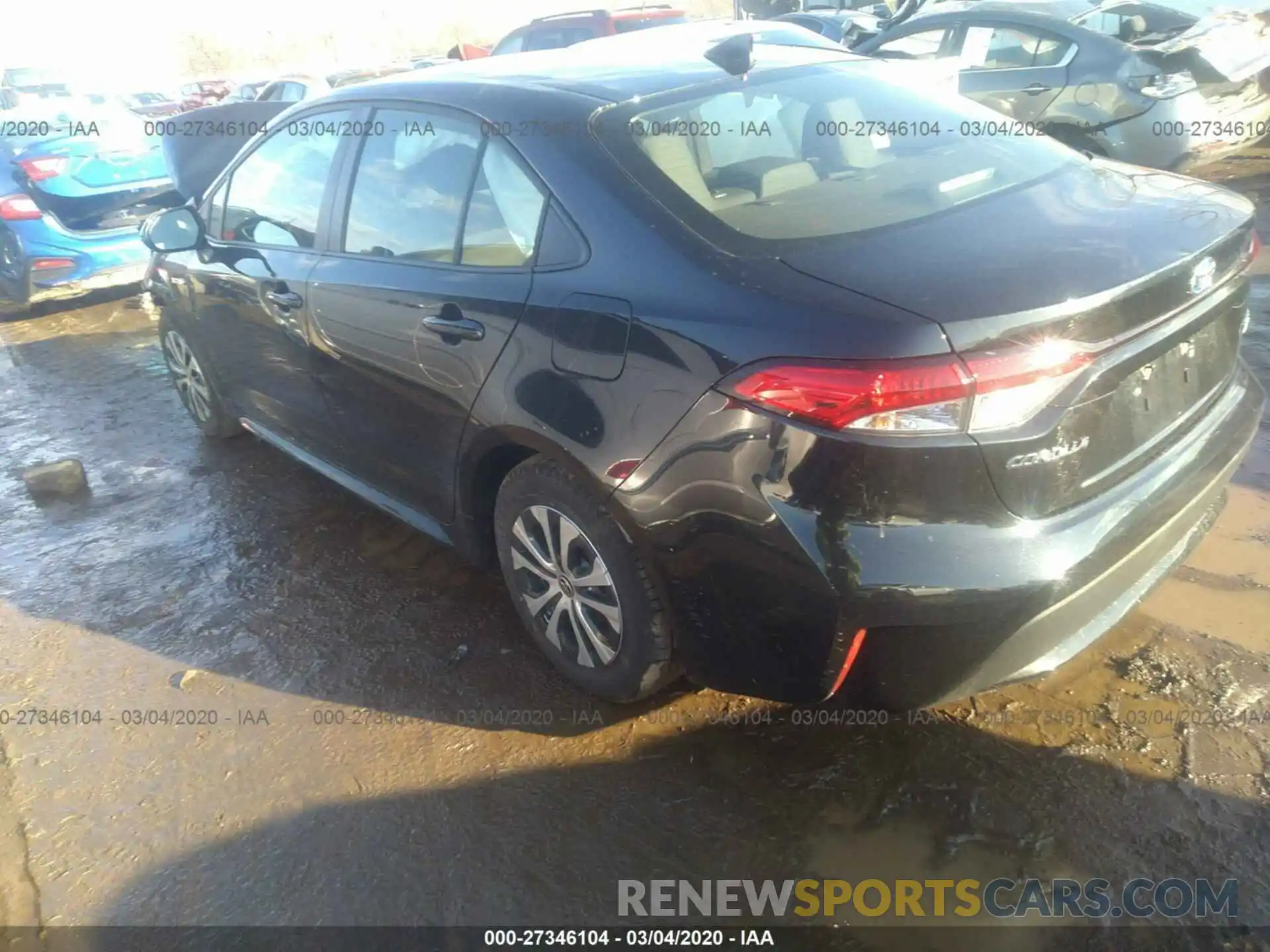 3 Photograph of a damaged car JTDEBRBE7LJ016322 TOYOTA COROLLA 2020