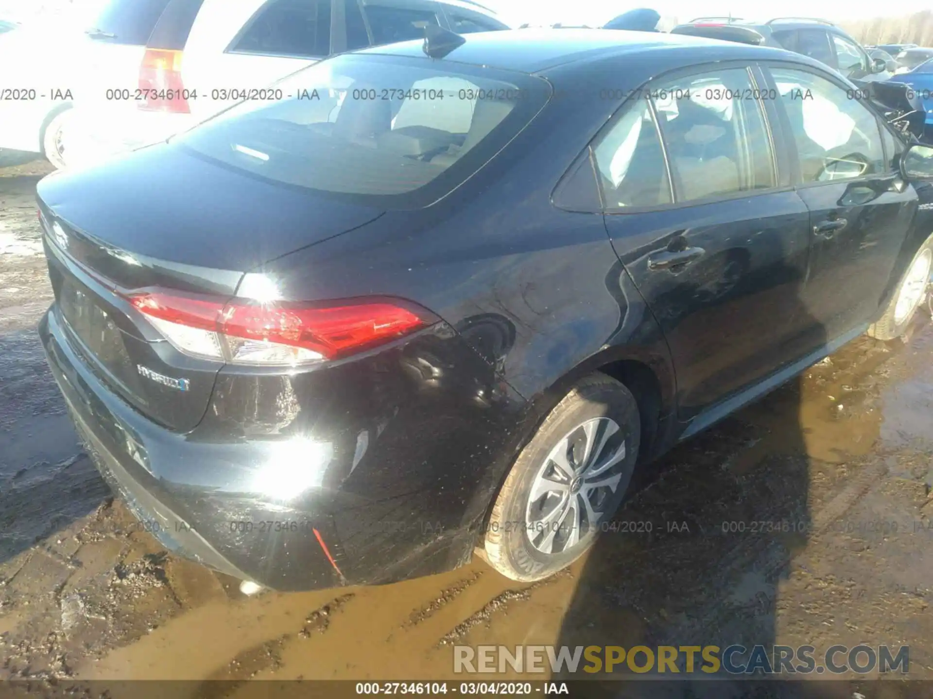 4 Photograph of a damaged car JTDEBRBE7LJ016322 TOYOTA COROLLA 2020