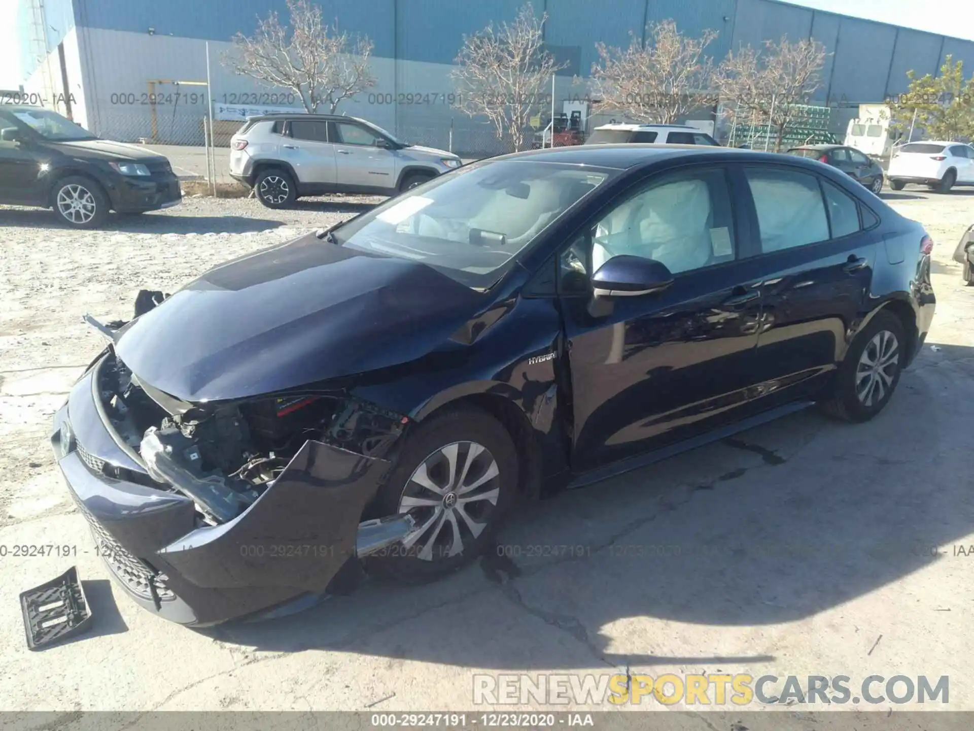 2 Photograph of a damaged car JTDEBRBE7LJ016854 TOYOTA COROLLA 2020