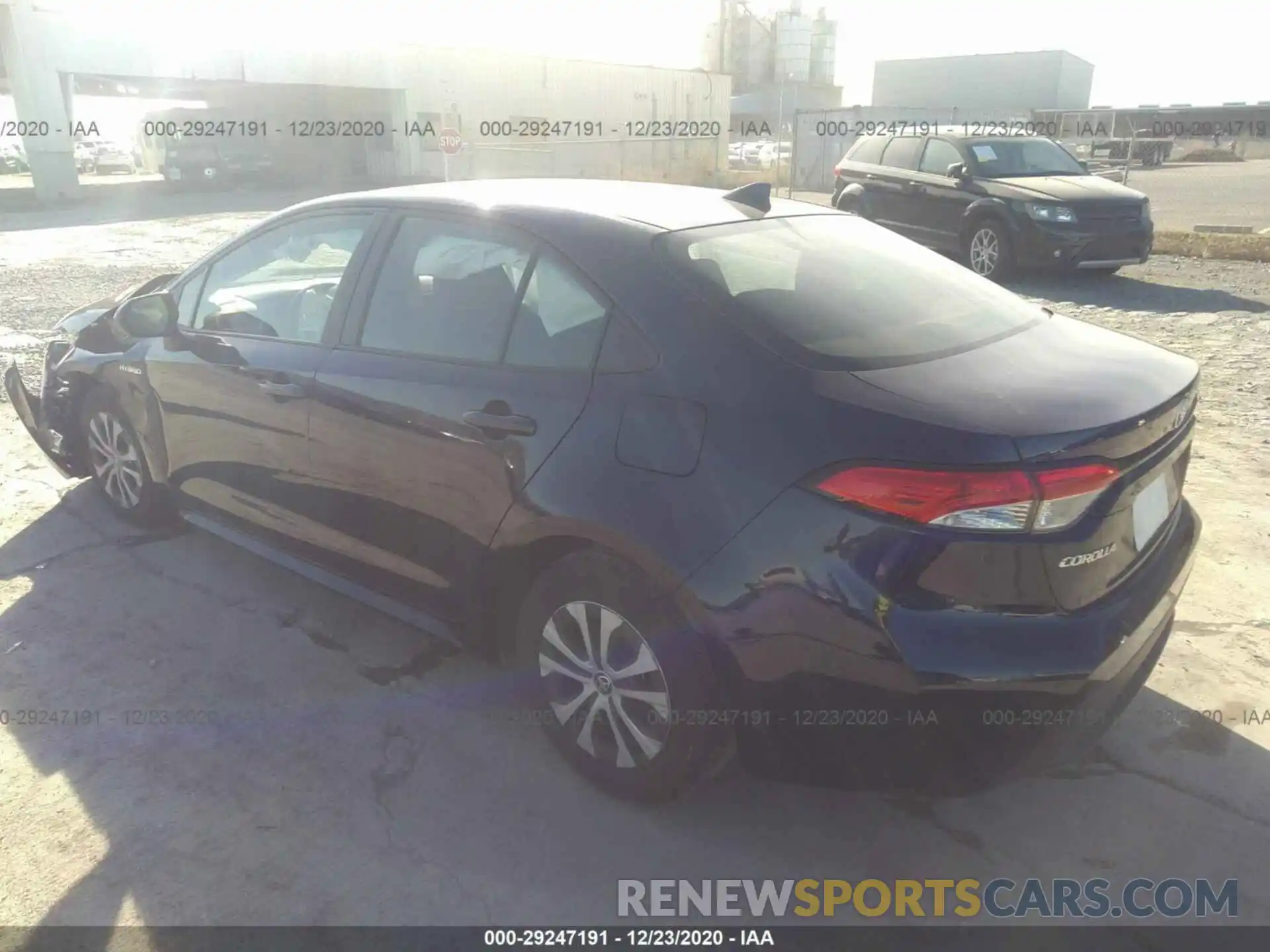 3 Photograph of a damaged car JTDEBRBE7LJ016854 TOYOTA COROLLA 2020