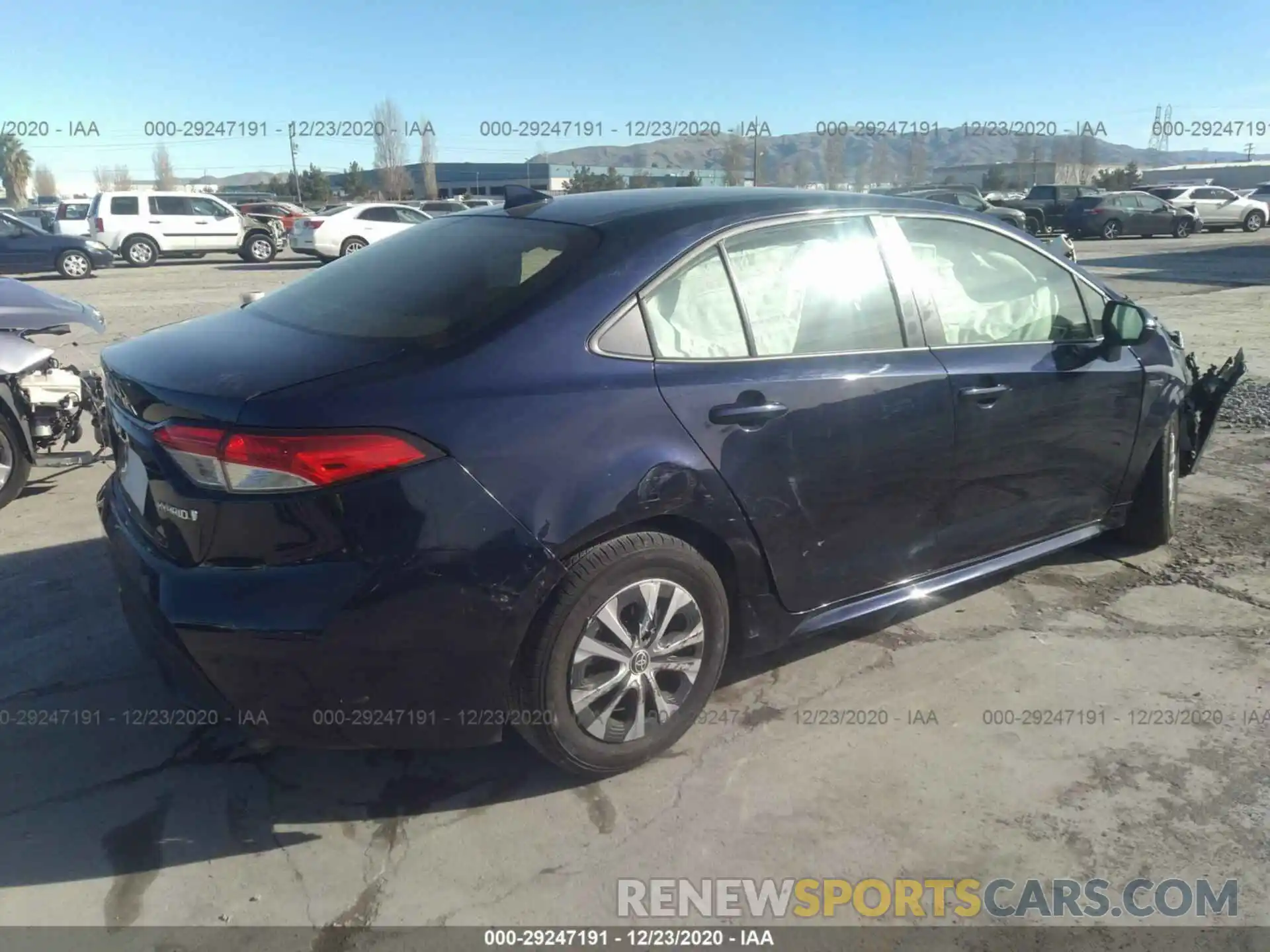 4 Photograph of a damaged car JTDEBRBE7LJ016854 TOYOTA COROLLA 2020