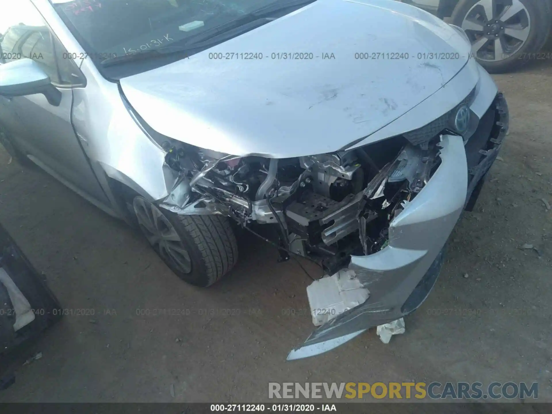 6 Photograph of a damaged car JTDEBRBE7LJ017535 TOYOTA COROLLA 2020